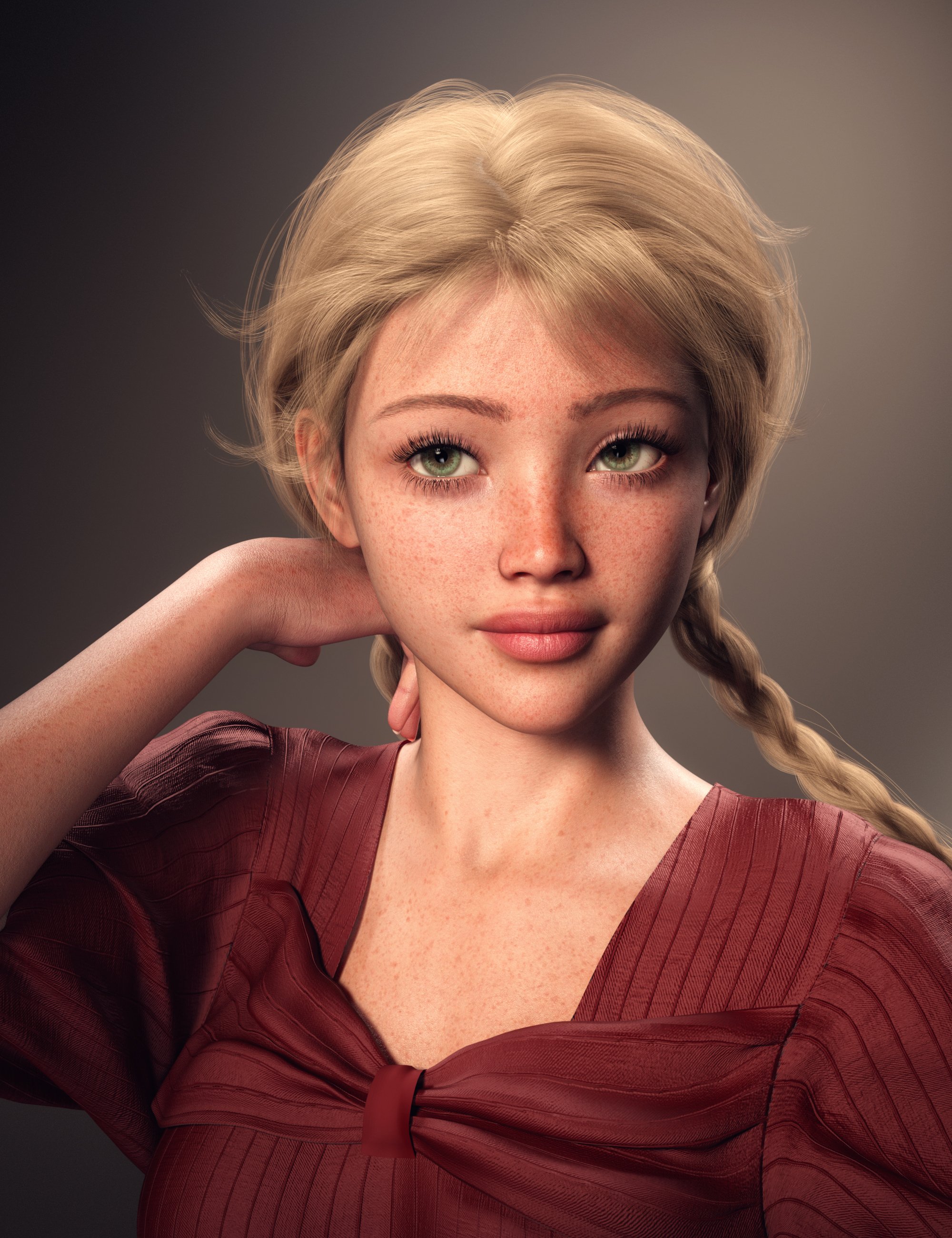 图片[1]-[daz发型] FE双马尾头发为创世纪9-DAZ爱好者