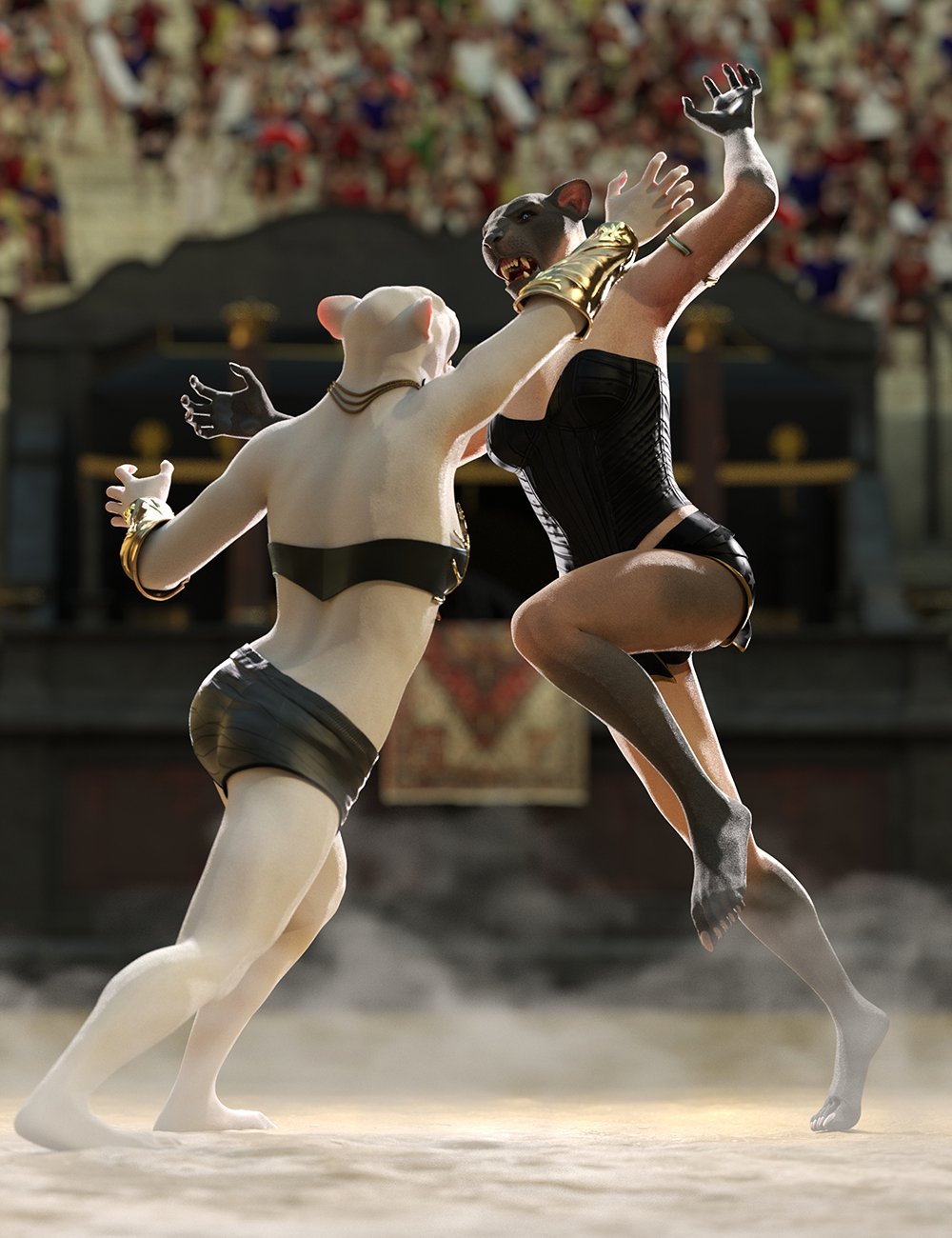 图片[1]-[daz姿势] Niketa 9的野性姿势-DAZ爱好者