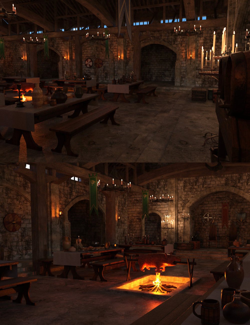 图片[1]-[daz场景] FG维京大厅-DAZ爱好者