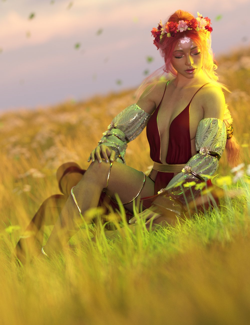 图片[1]-[daz姿势] Flora创世纪姿势8.1女性-DAZ爱好者