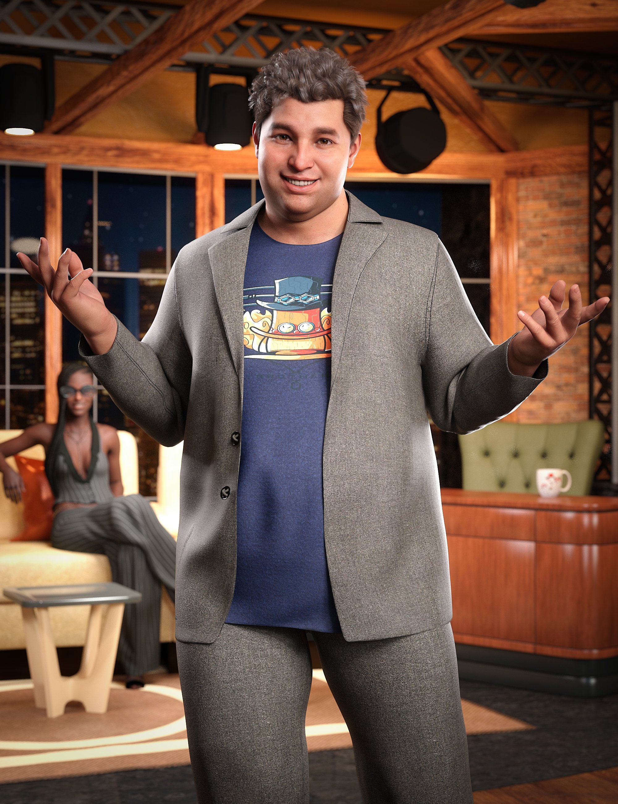 图片[1]-[daz角色] 弗雷德8.1-DAZ爱好者