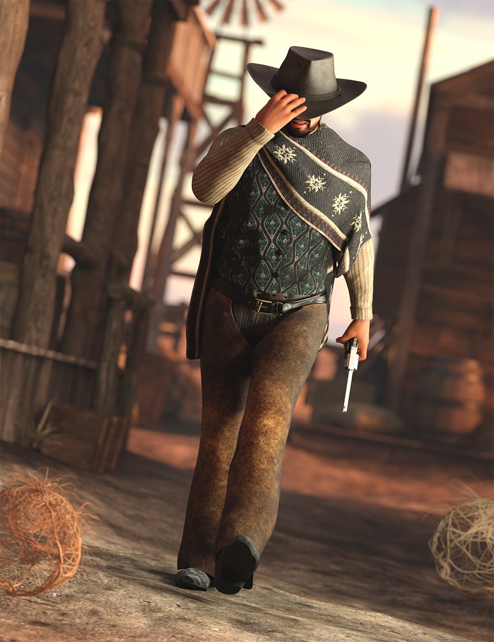 图片[1]-[daz姿势] 创世纪逃亡姿势8.1男性-DAZ爱好者