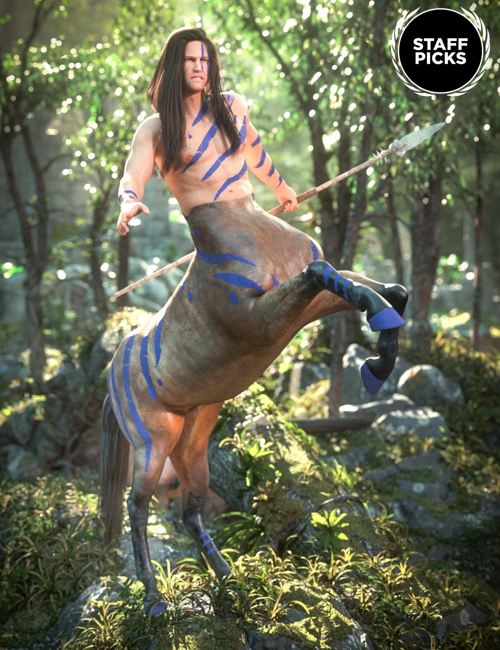 图片[1]-[daz服装] 创世纪8雄性半人马-DAZ爱好者