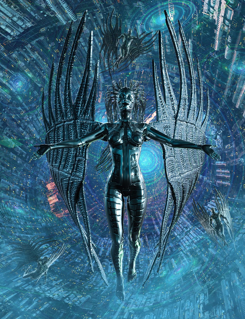 图片[1]-[daz服装] 创世纪8镀金翅膀-DAZ爱好者