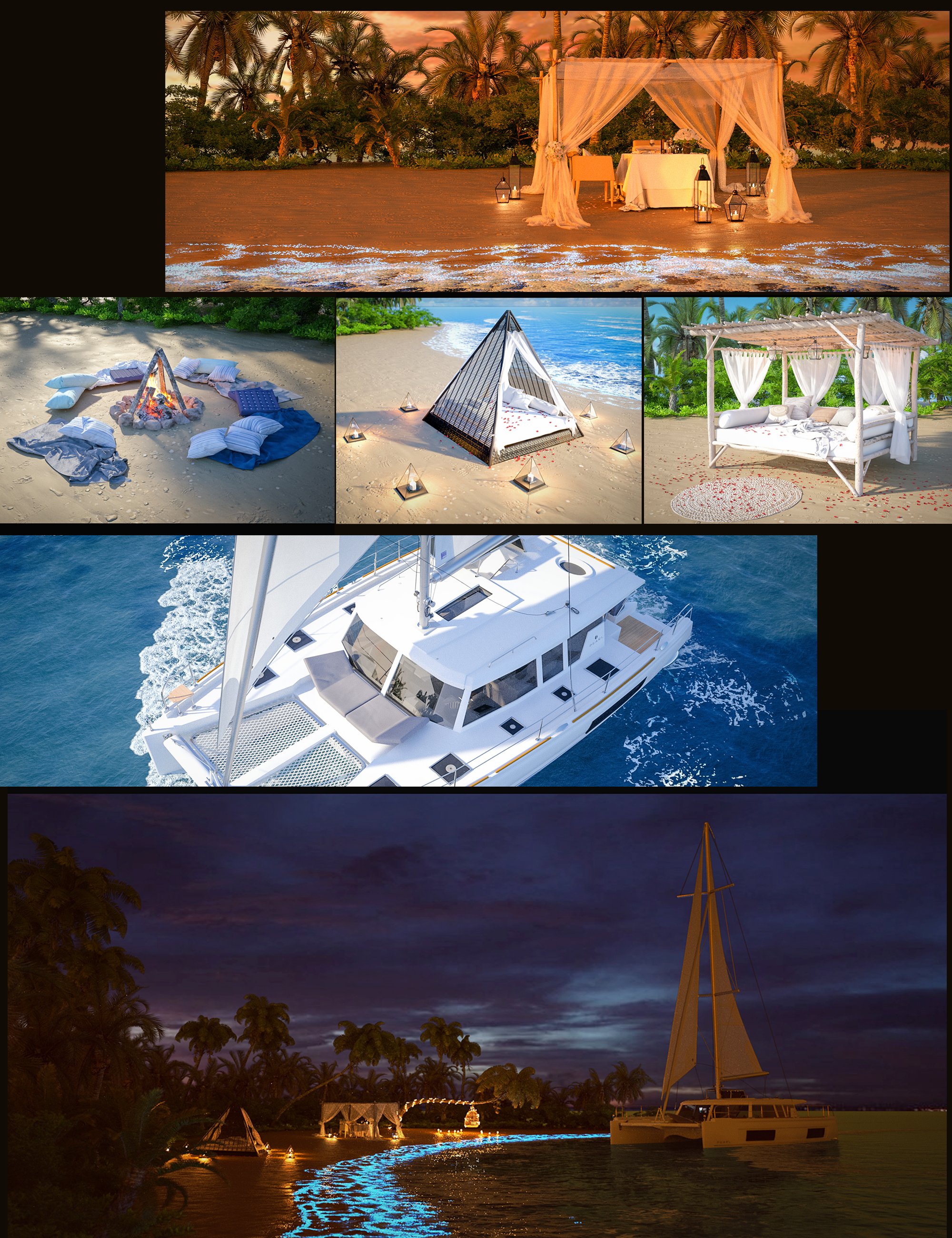 图片[1]-[daz合集] 光辉海滩捆绑包-DAZ爱好者