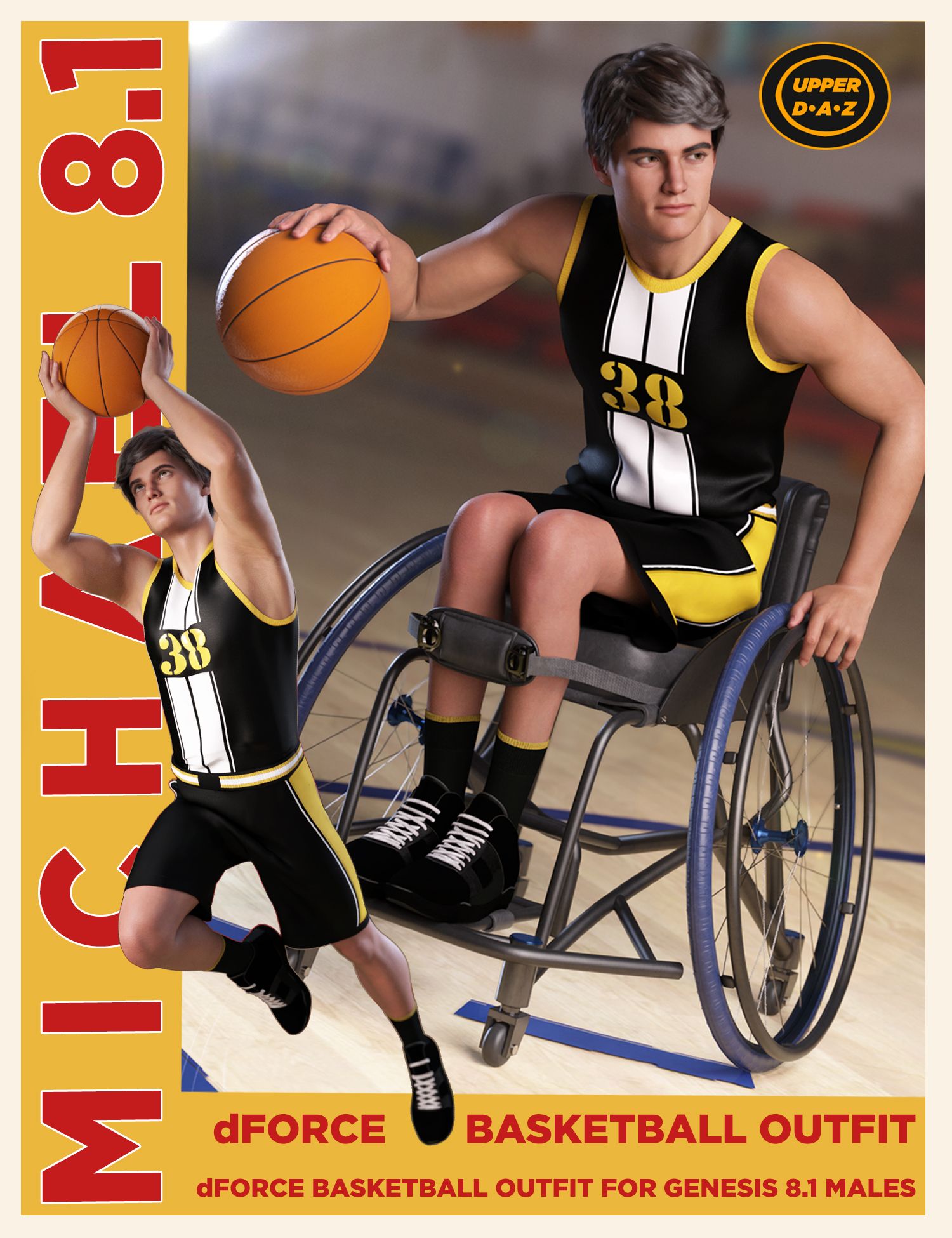 图片[1]-[daz服装] dForce Genesis 8.1男子篮球制服-DAZ爱好者
