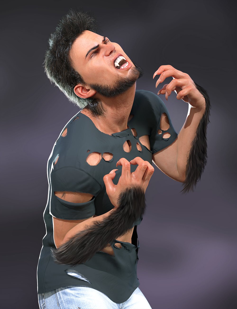 图片[1]-[daz姿势] 创世纪8的万圣节动画-DAZ爱好者