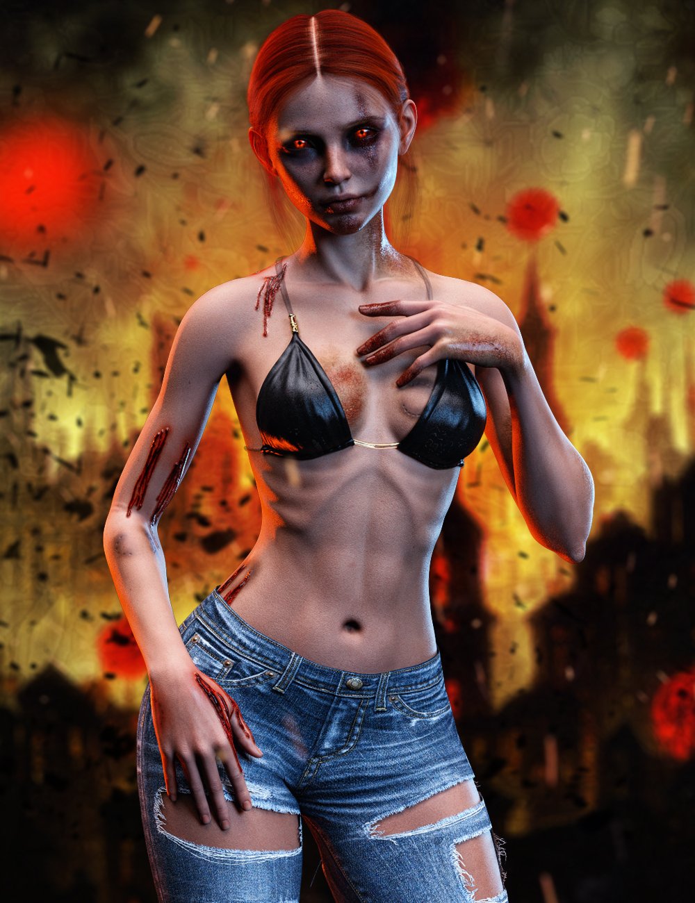 图片[1]-[daz合集] 创世纪8和8.1女性高清咬痕捆绑包-DAZ爱好者