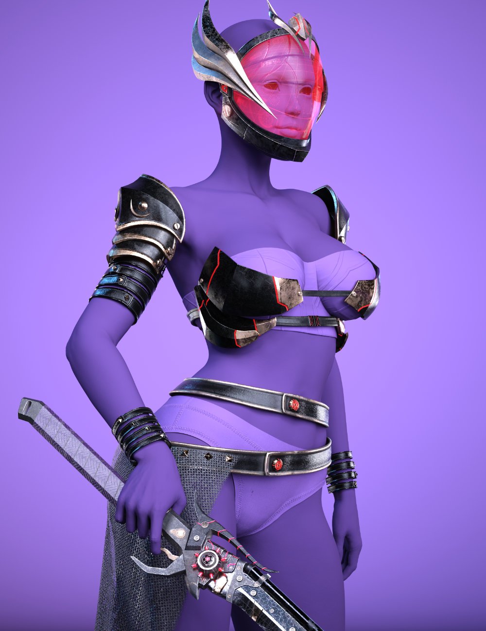 图片[1]-[daz服装] HM Lightstalker配件附加纹理-DAZ爱好者