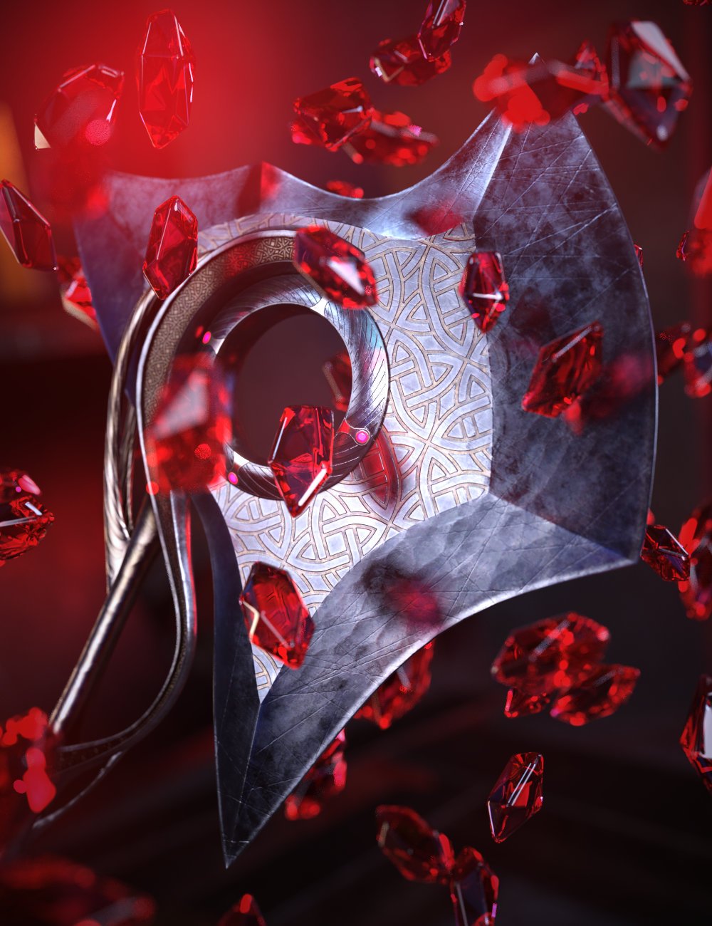 图片[1]-[daz道具] 创世纪9的HM Reen战斧-DAZ爱好者