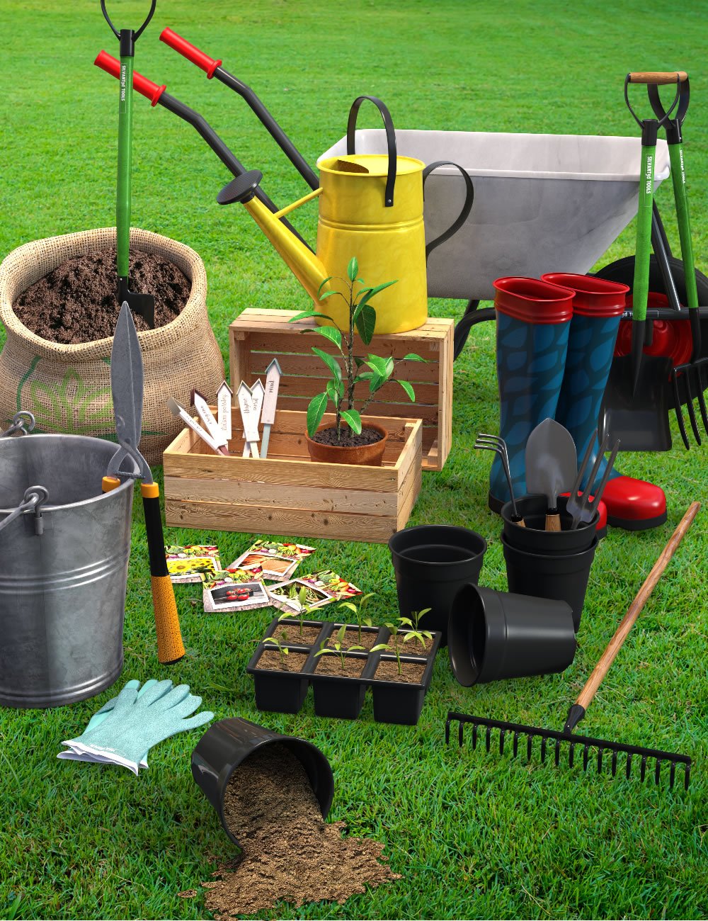 图片[1]-[daz道具] 爱好道具园艺-DAZ爱好者