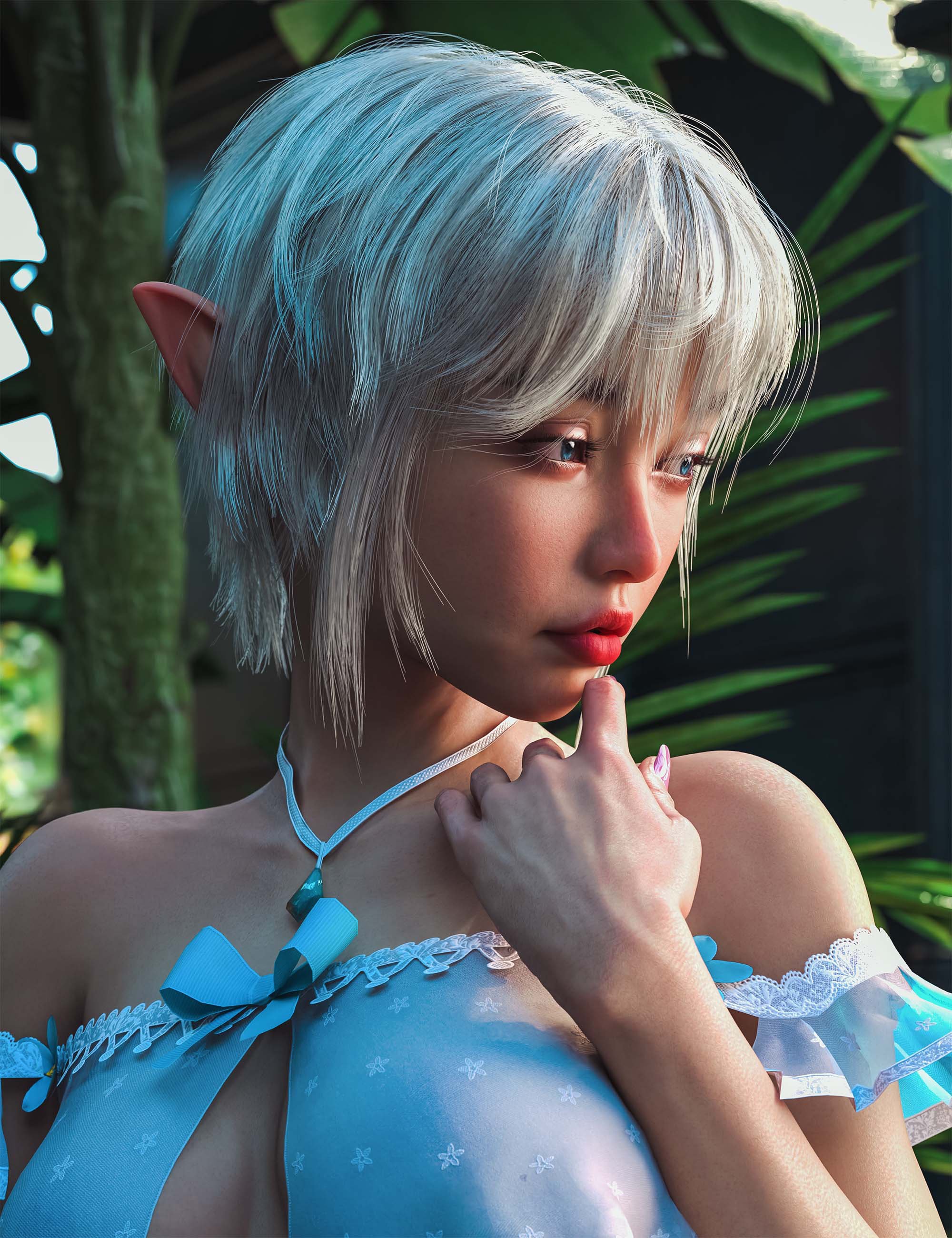 图片[1]-[daz发型] HS Edgy精英头发为创世纪9和8-DAZ爱好者