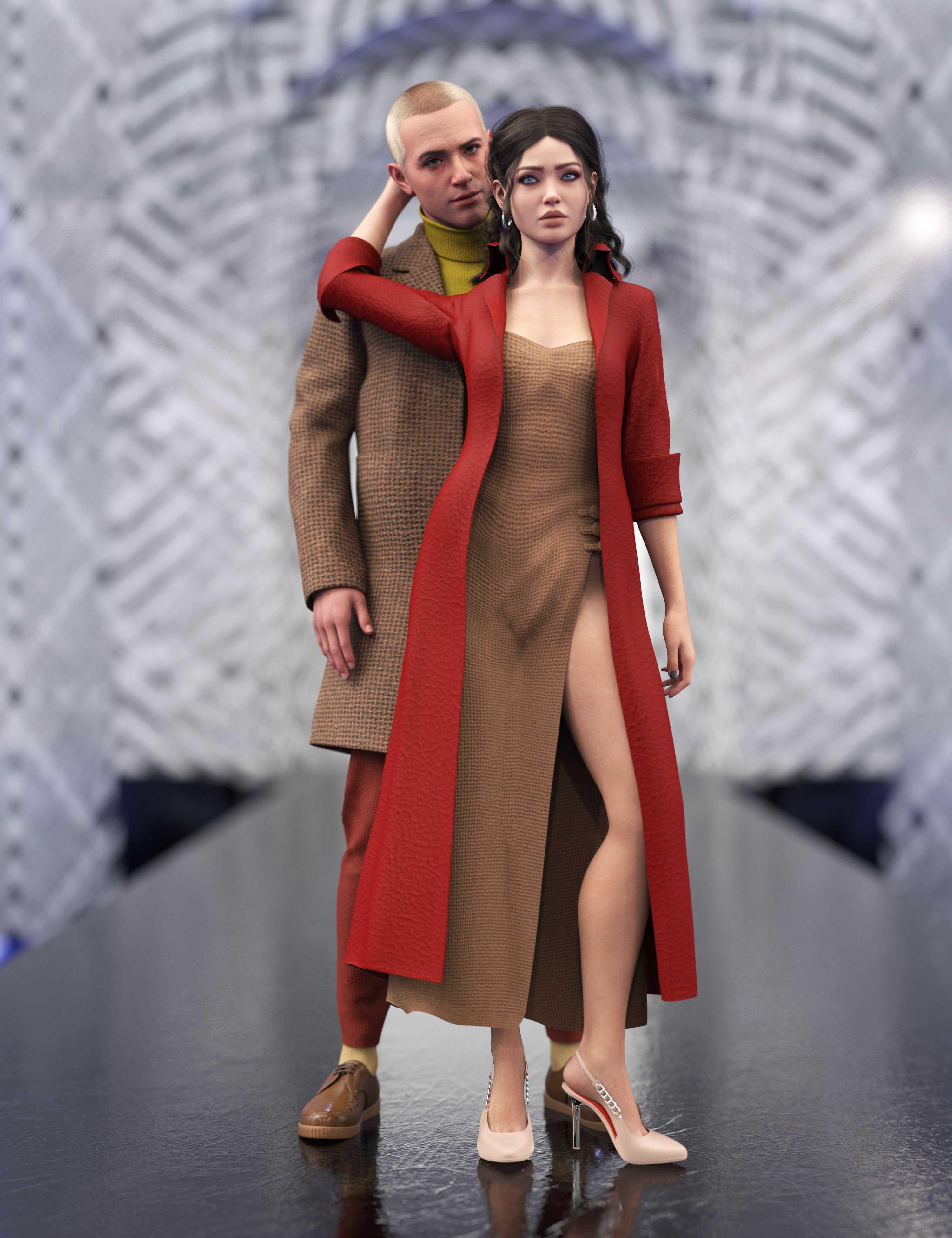 图片[1]-[daz姿势] 创世纪9、8和3的标志性情侣姿势-DAZ爱好者