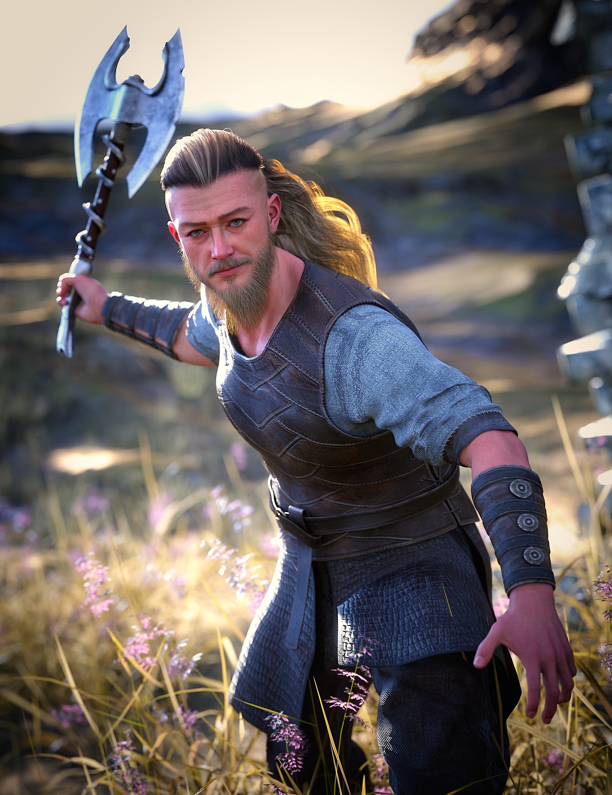 图片[1]-[daz角色] Ivar 9 HD-DAZ爱好者