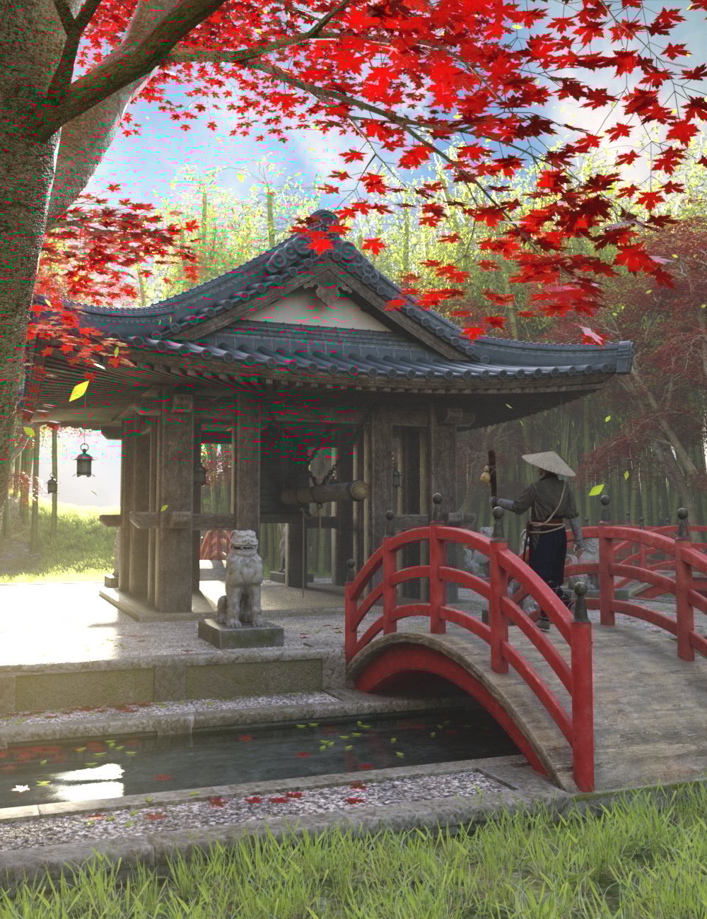 图片[1]-[daz场景] 日本钟神社-DAZ爱好者