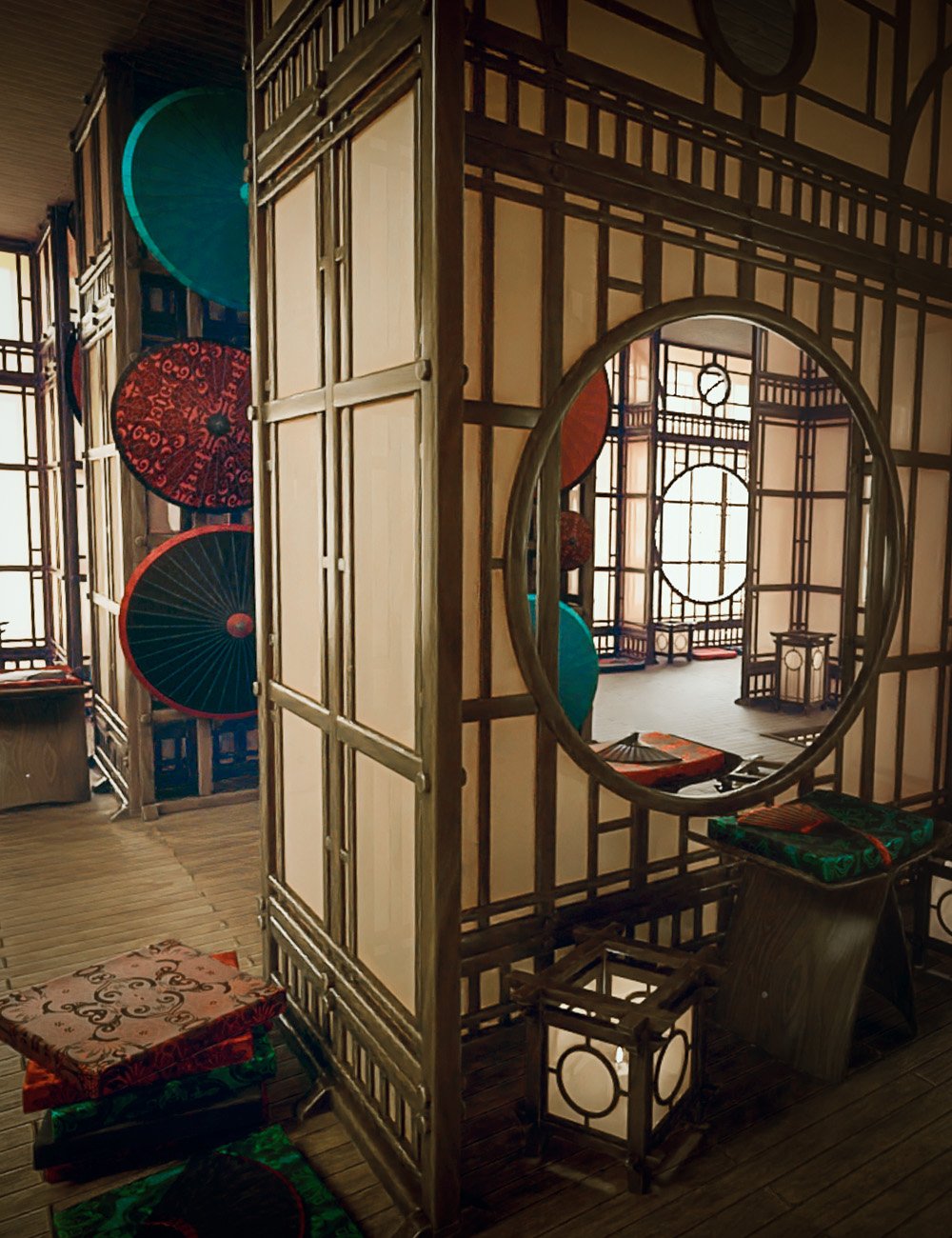 图片[1]-[daz场景] 日本肖像工作室和道具-DAZ爱好者