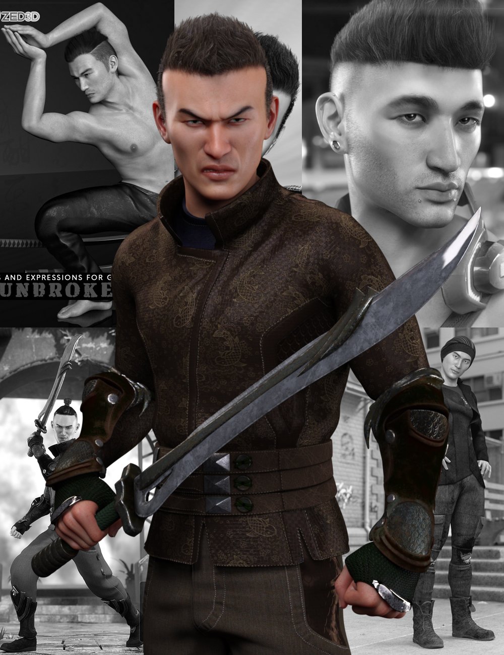 图片[1]-[daz合集] Lee 8 Pro捆绑包-DAZ爱好者