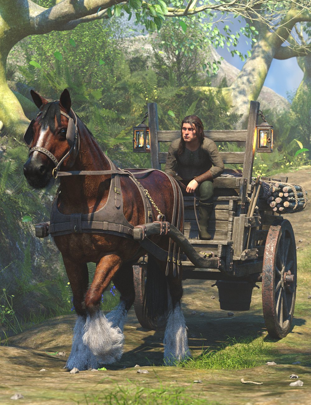 图片[1]-[daz合集] LoREZ Horse 2捆绑包-DAZ爱好者