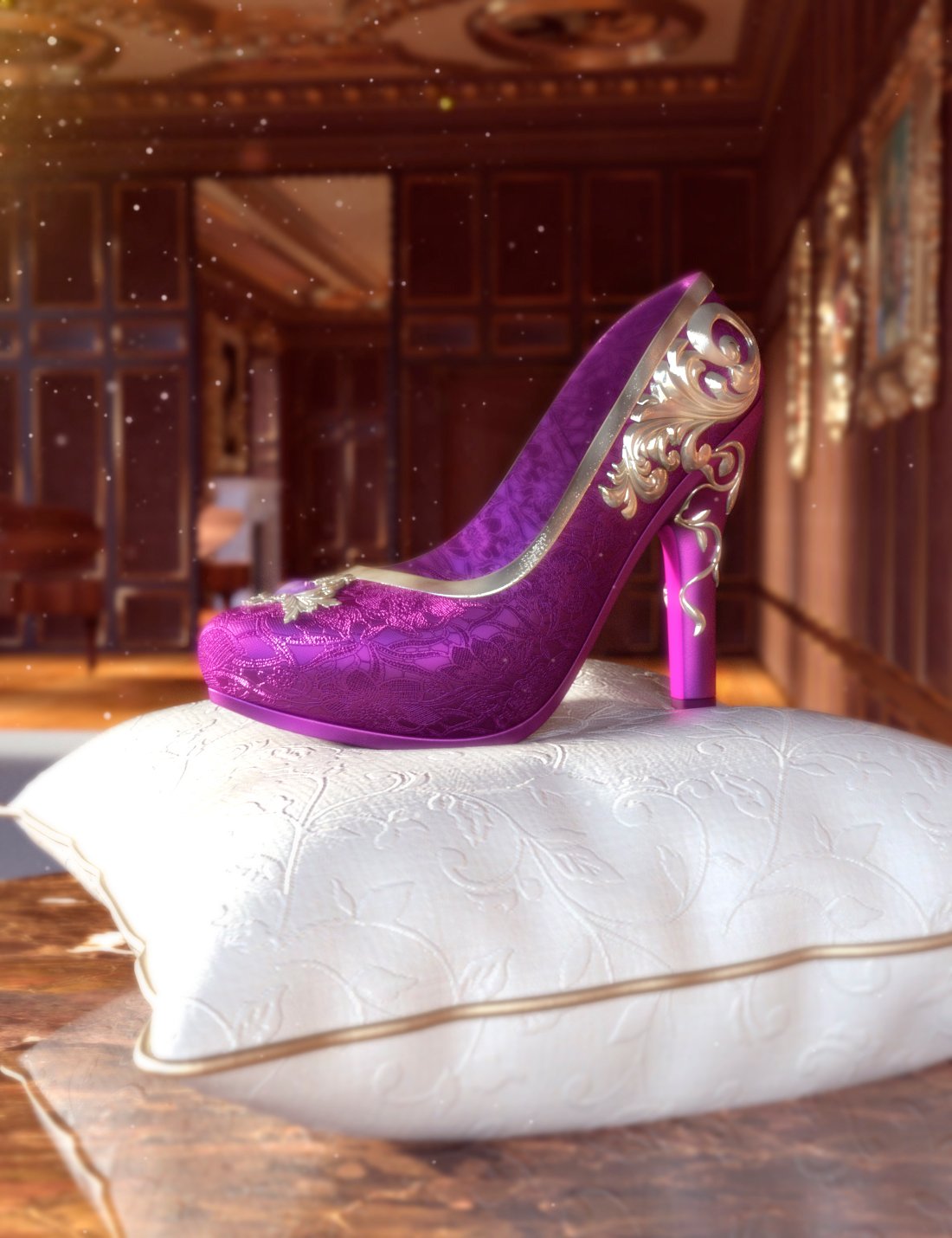 图片[1]-[daz服装] Magical Arts Genesis 8.1女性高跟鞋-DAZ爱好者