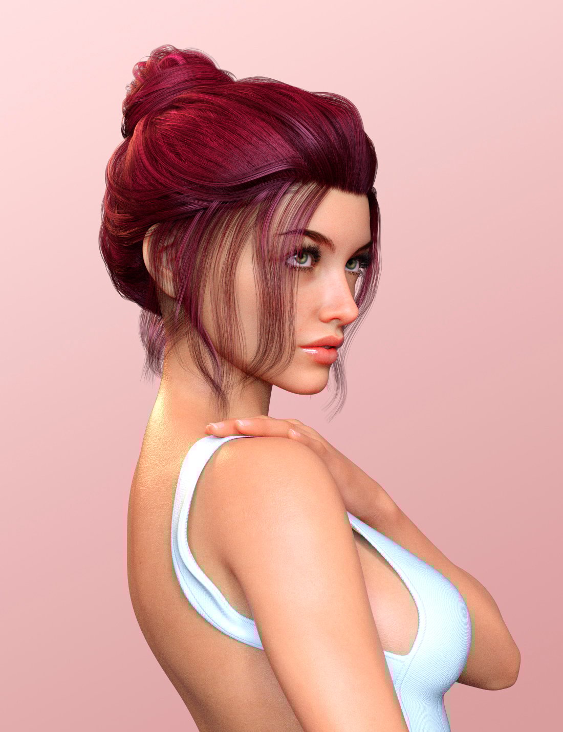 图片[1]-[daz发型] Magical Arts Updo Genesis 8.1女性发型-DAZ爱好者