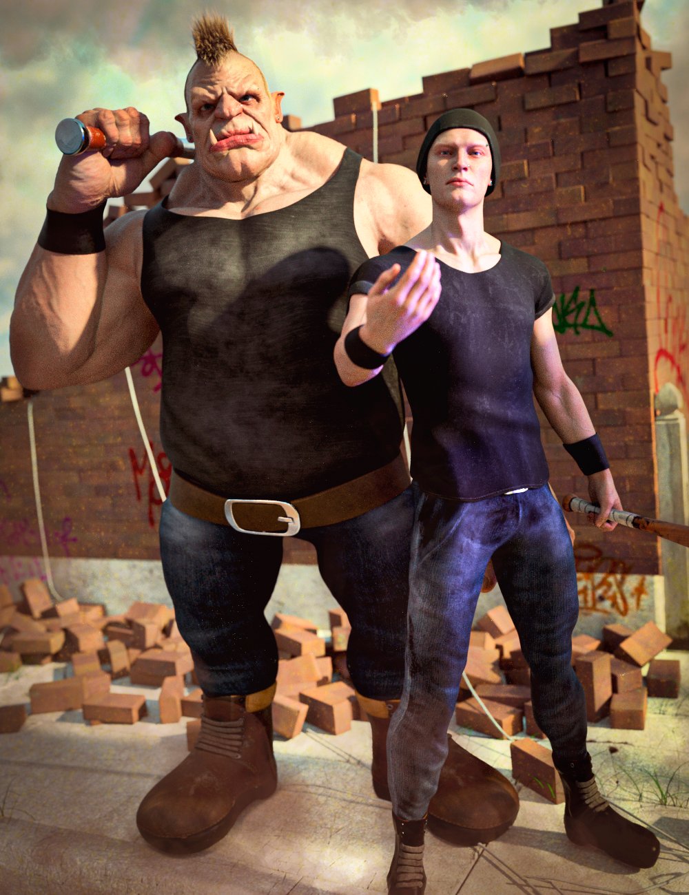 图片[1]-[daz服装] M3D硬汉装备创世纪8.1雄性-DAZ爱好者