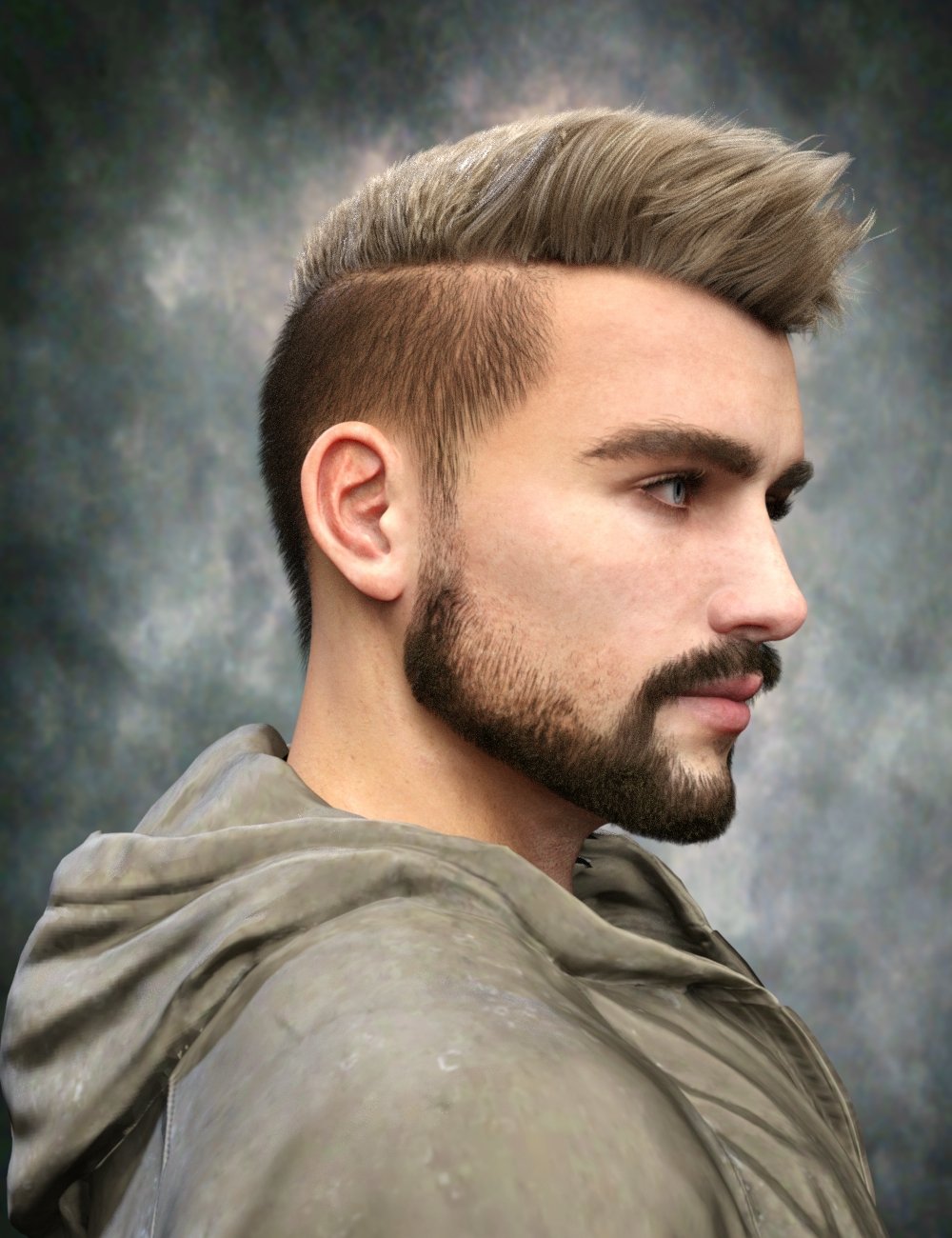 图片[1]-[daz发型] 创世纪8和9的马维克头发和胡子-DAZ爱好者