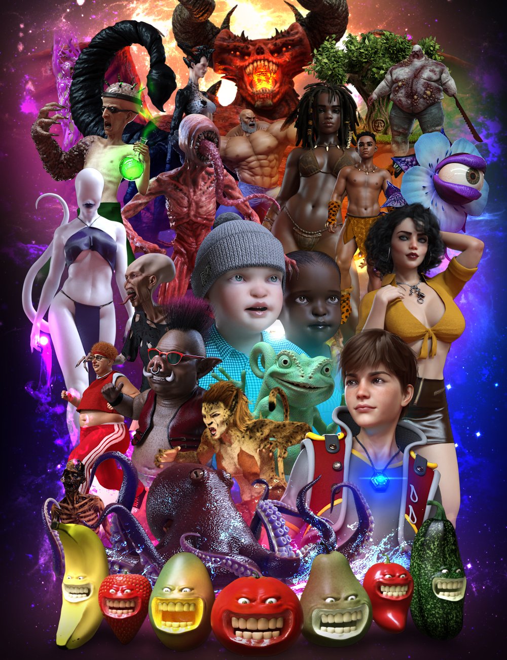 [daz合集] Mechasar Mega附加组件包1-DAZ爱好者