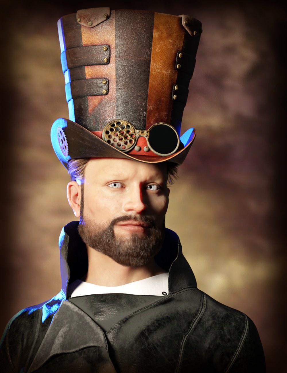 图片[1]-[daz服装] 创世纪8号男款ND蒸汽帽-DAZ爱好者