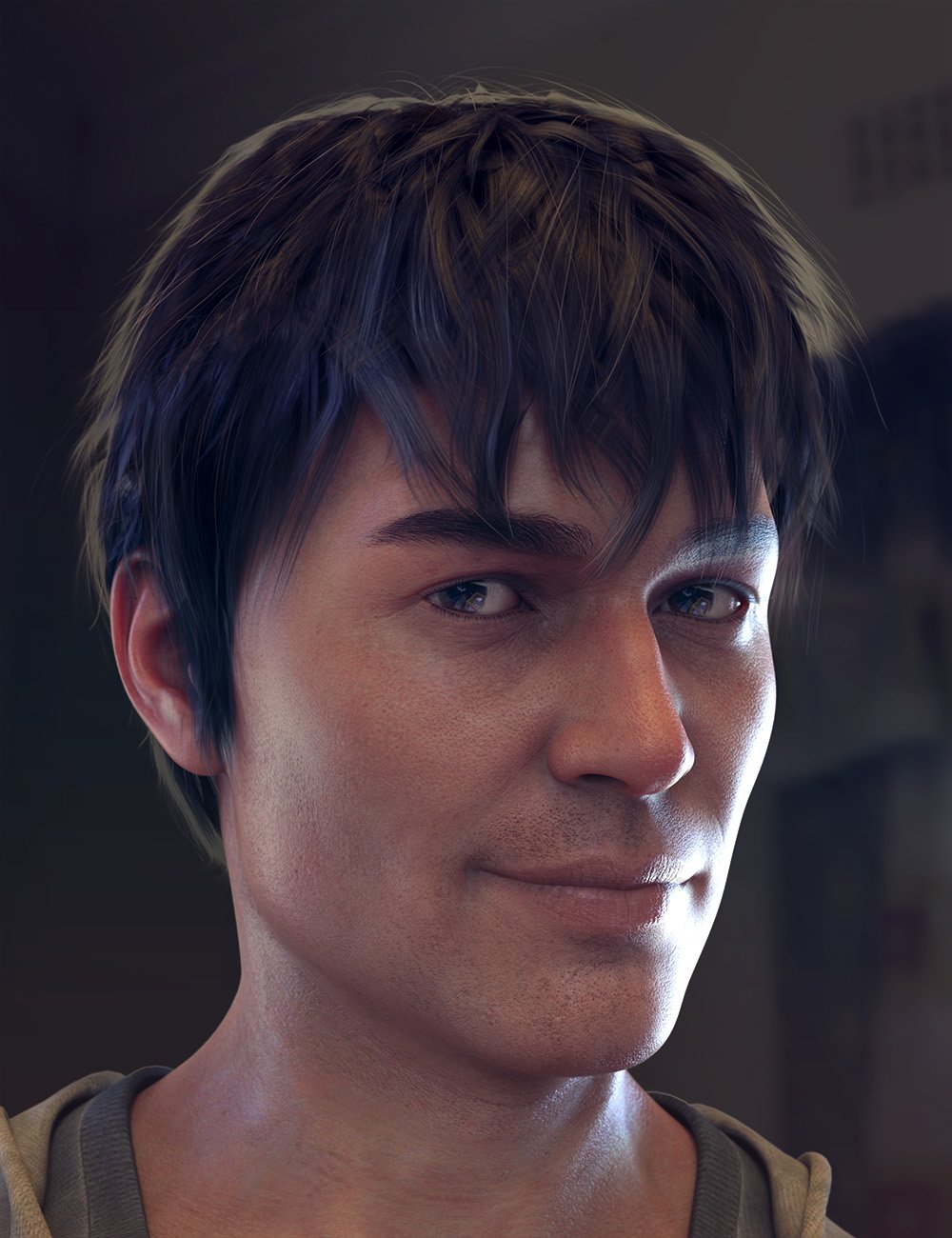 图片[1]-[daz发型] 纳尔逊头发创世纪8雄性-DAZ爱好者