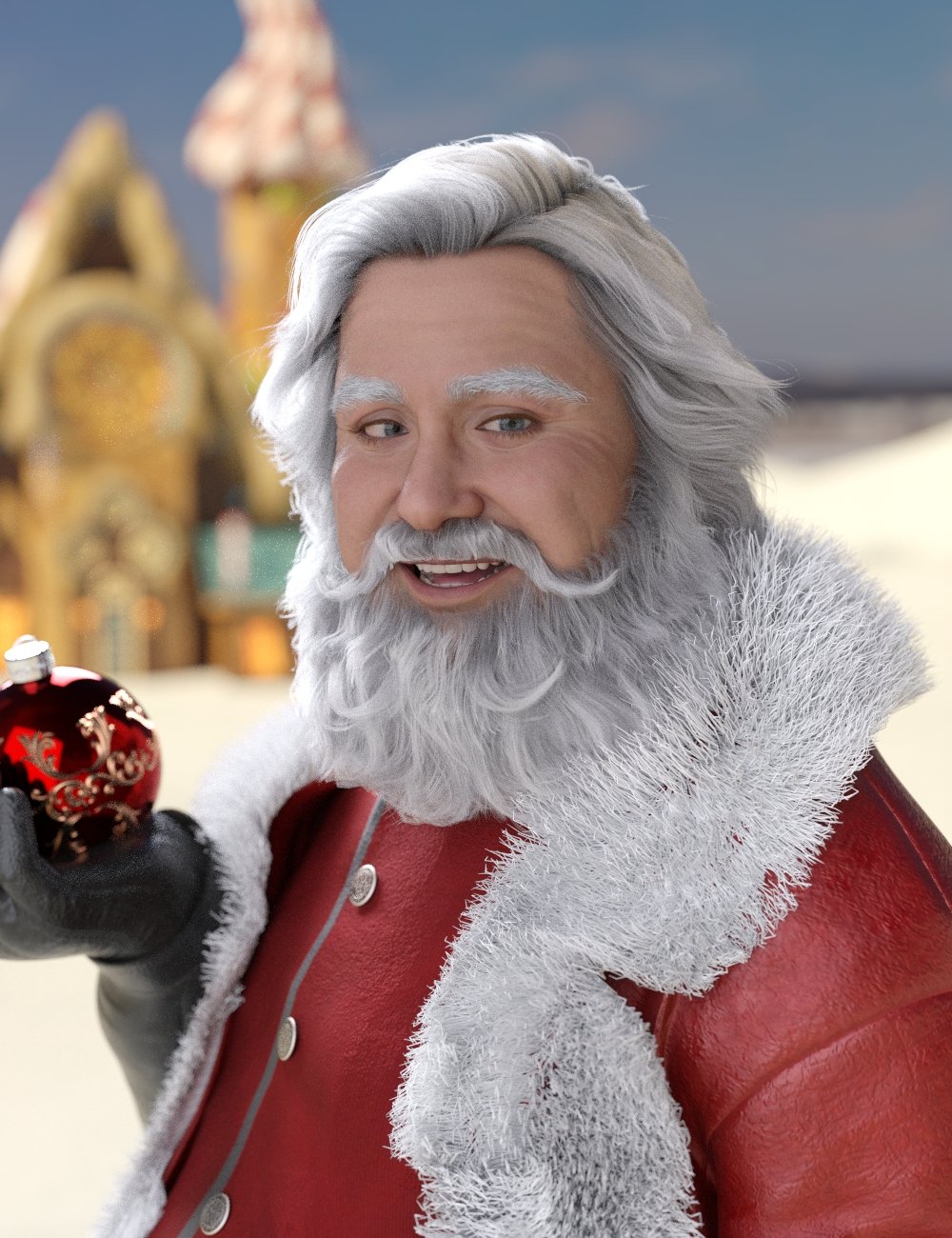 图片[1]-[daz发型] 尼克劳斯的头发和胡子为创世纪8雄性和创世纪9-DAZ爱好者