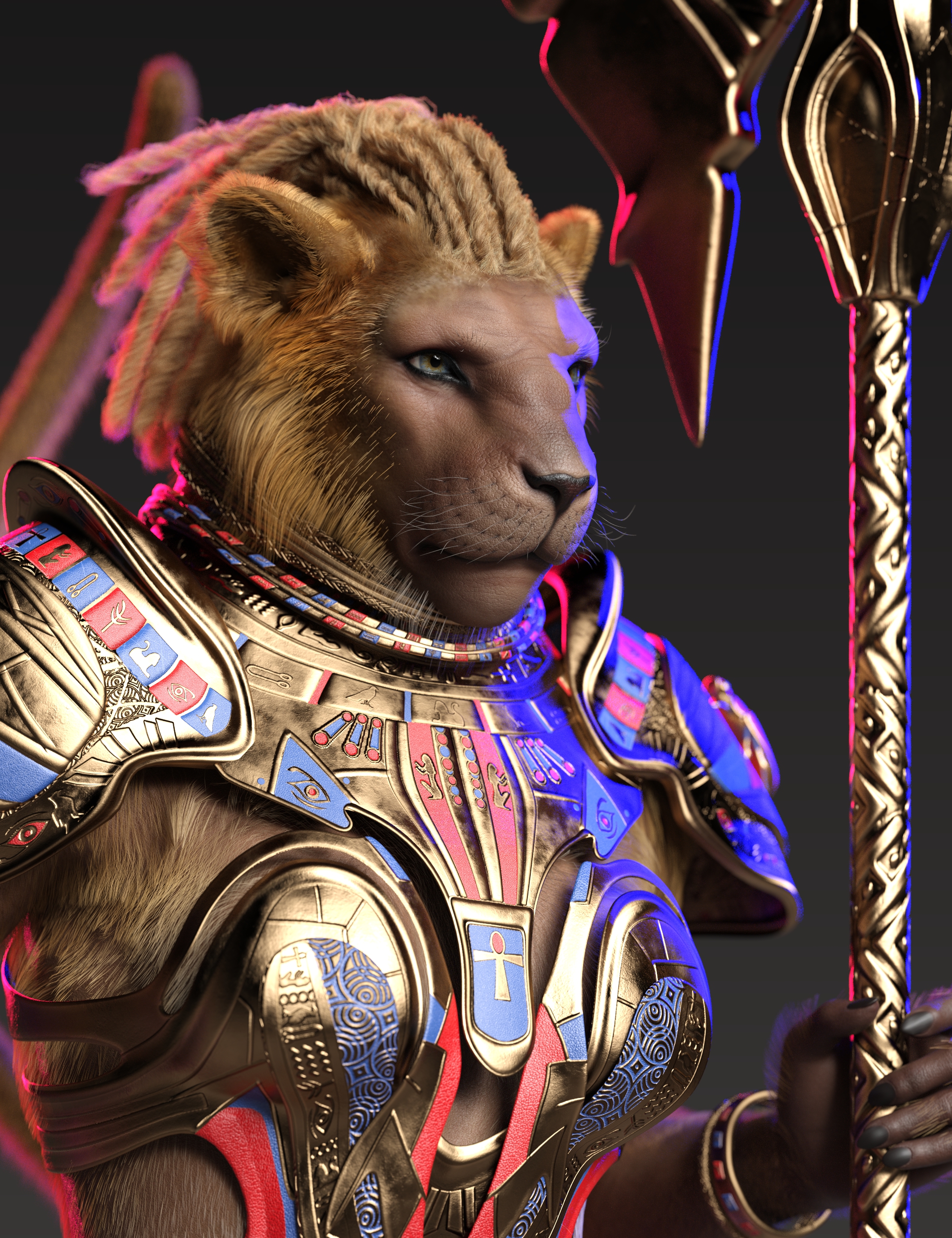 图片[1]-[daz角色] Genesis 9的Niketa the Lioness HD-DAZ爱好者