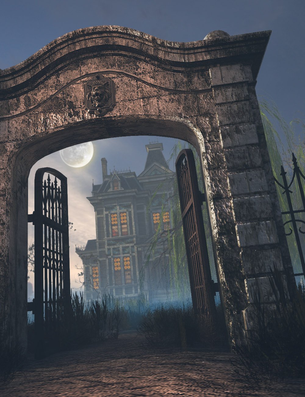 图片[1]-[daz合集] 古老的维多利亚式住宅组合-DAZ爱好者