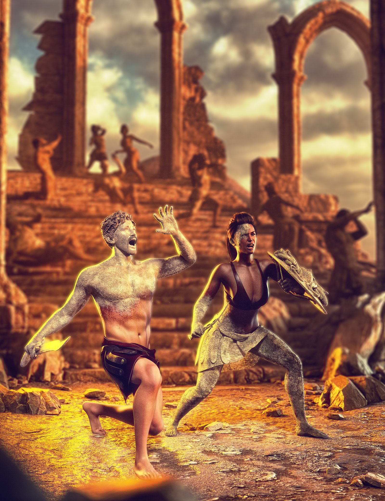 图片[1]-[daz插件] 创世纪9的石化-DAZ爱好者