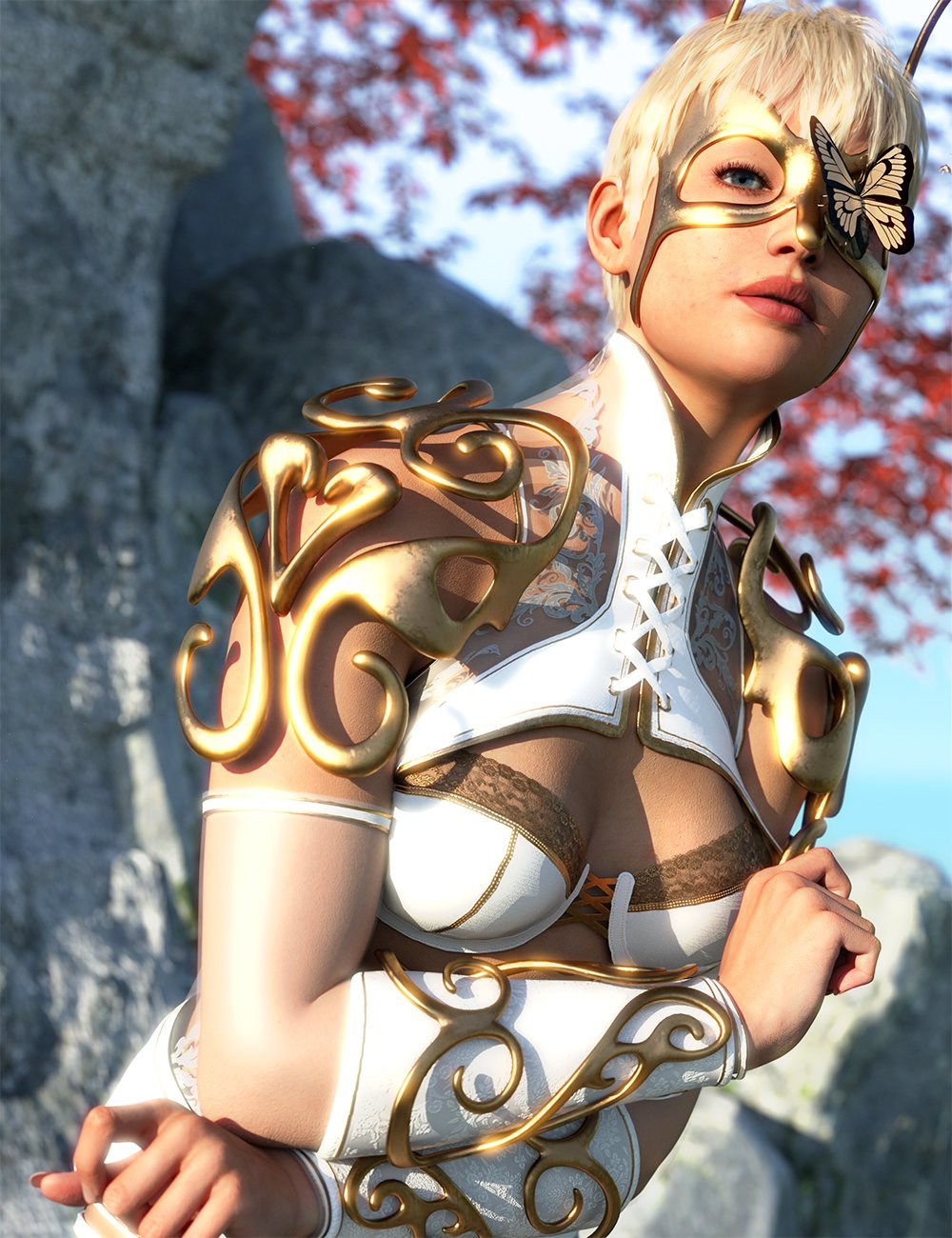 图片[1]-[daz姿势] 《创世纪9》波洛克幻想蝴蝶造型-DAZ爱好者