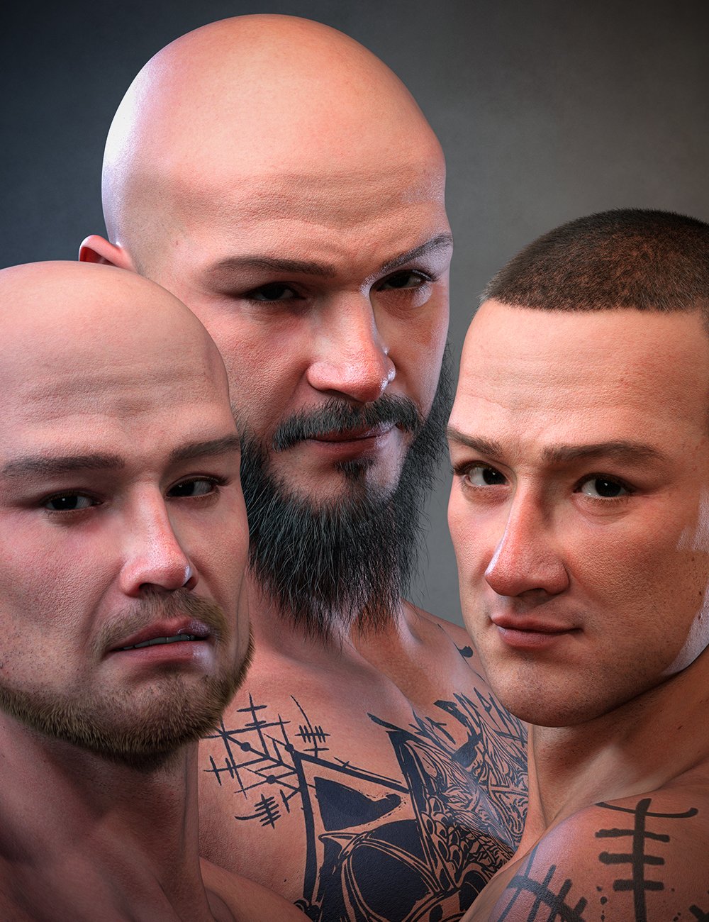 图片[1]-[daz角色] Ivar 9亲属关系交替面部变形-DAZ爱好者