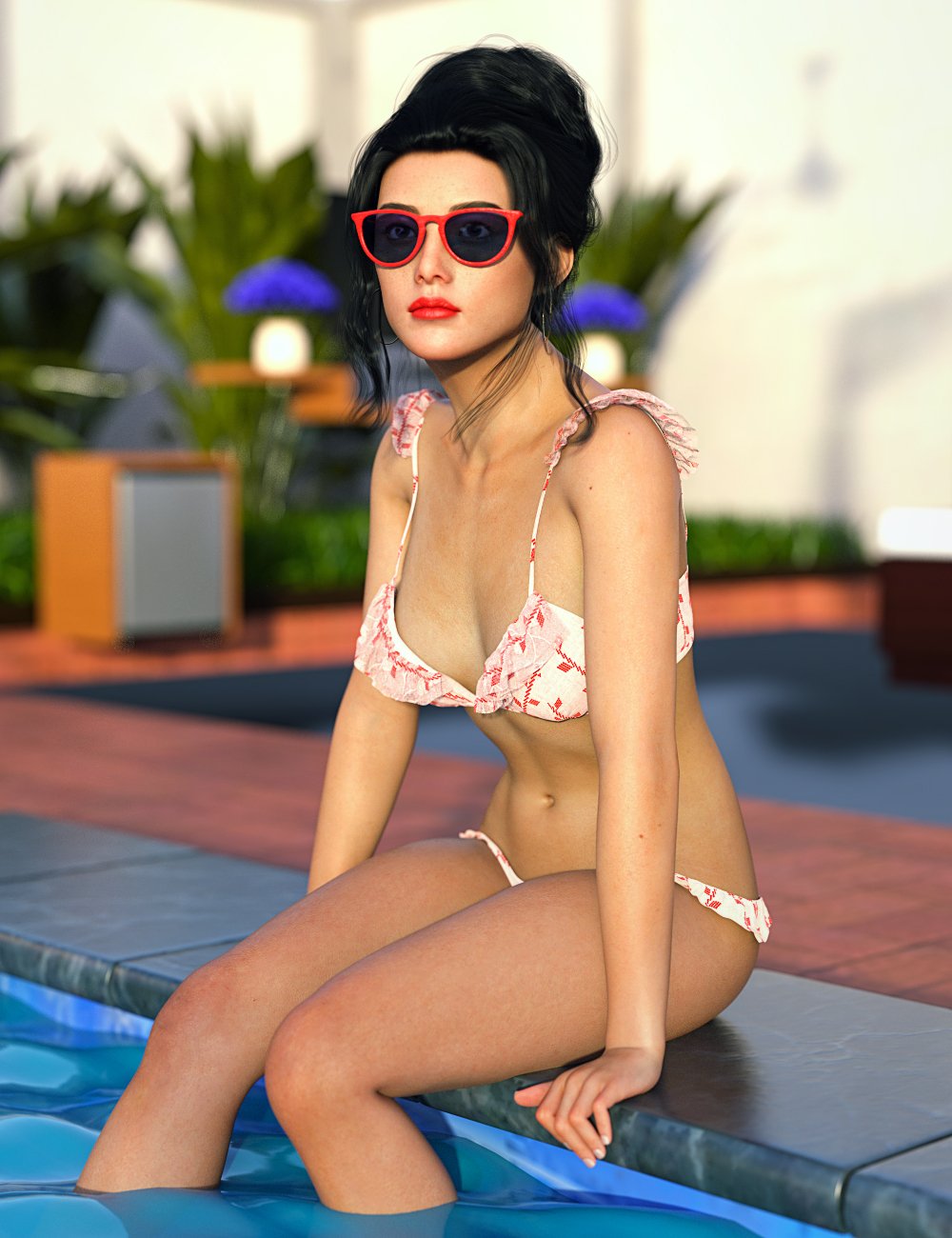 图片[1]-[daz服装] SC dForce Peppa比基尼Genesis 9附加组件-DAZ爱好者