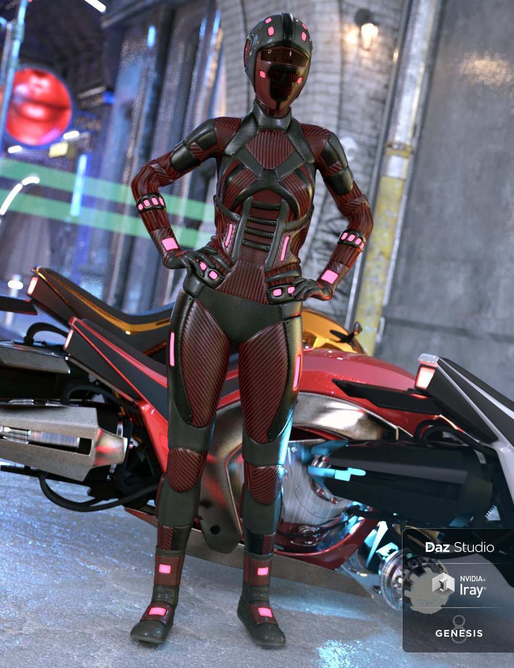 图片[1]-[daz服装] 科幻天使竞速创世纪8女（s）-DAZ爱好者