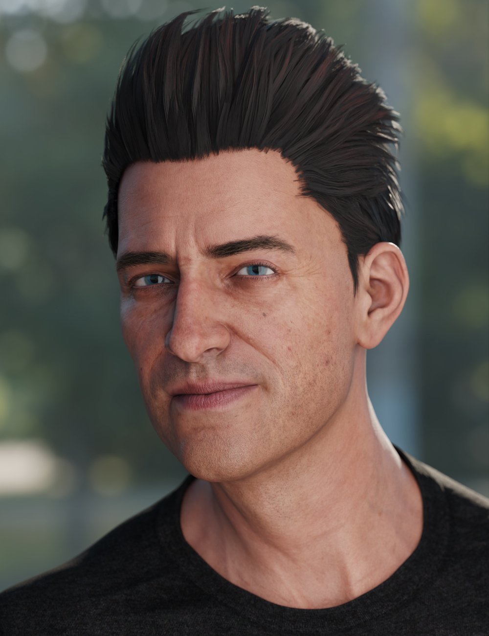 图片[1]-[daz发型] Genesis 8雄性的剪背毛-DAZ爱好者