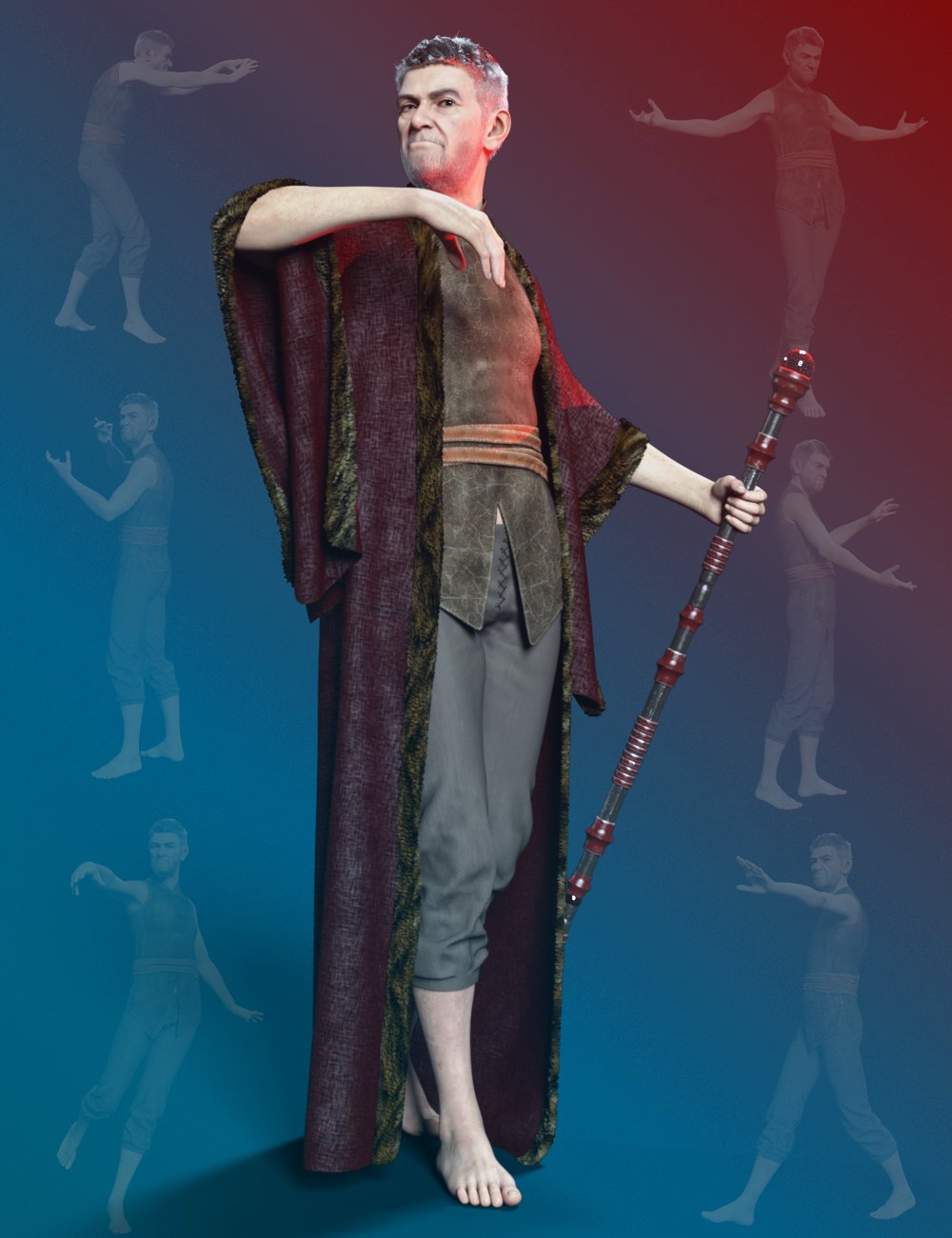 图片[1]-[daz姿势] 创世纪8雄性和创世纪8雌性的犀牛姿势-DAZ爱好者