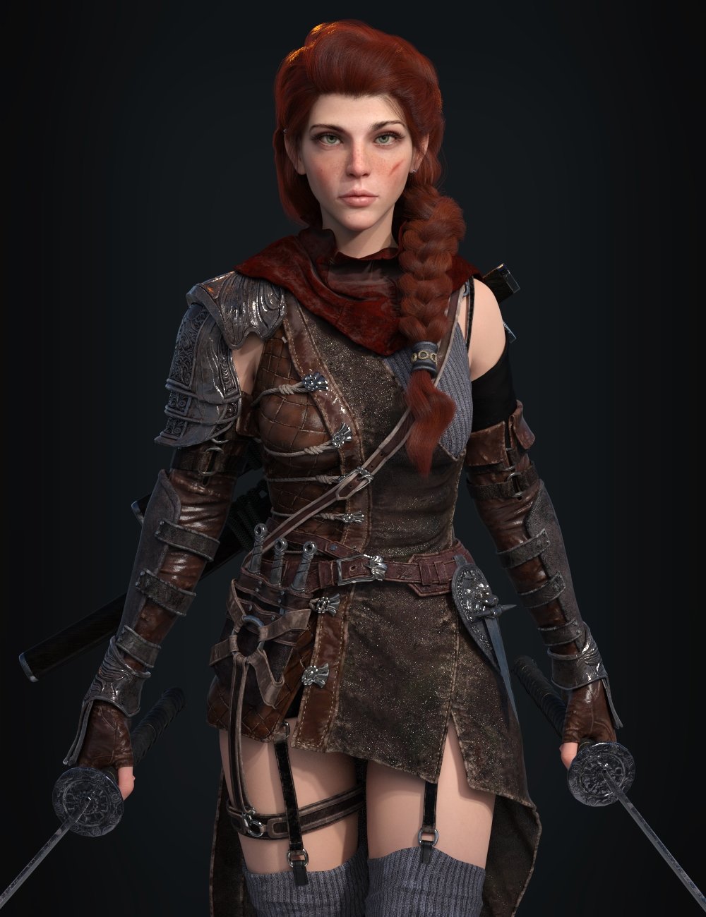 图片[1]-[daz姿势] 创世纪8号女性和塔拉的隐形战斗机姿势-DAZ爱好者