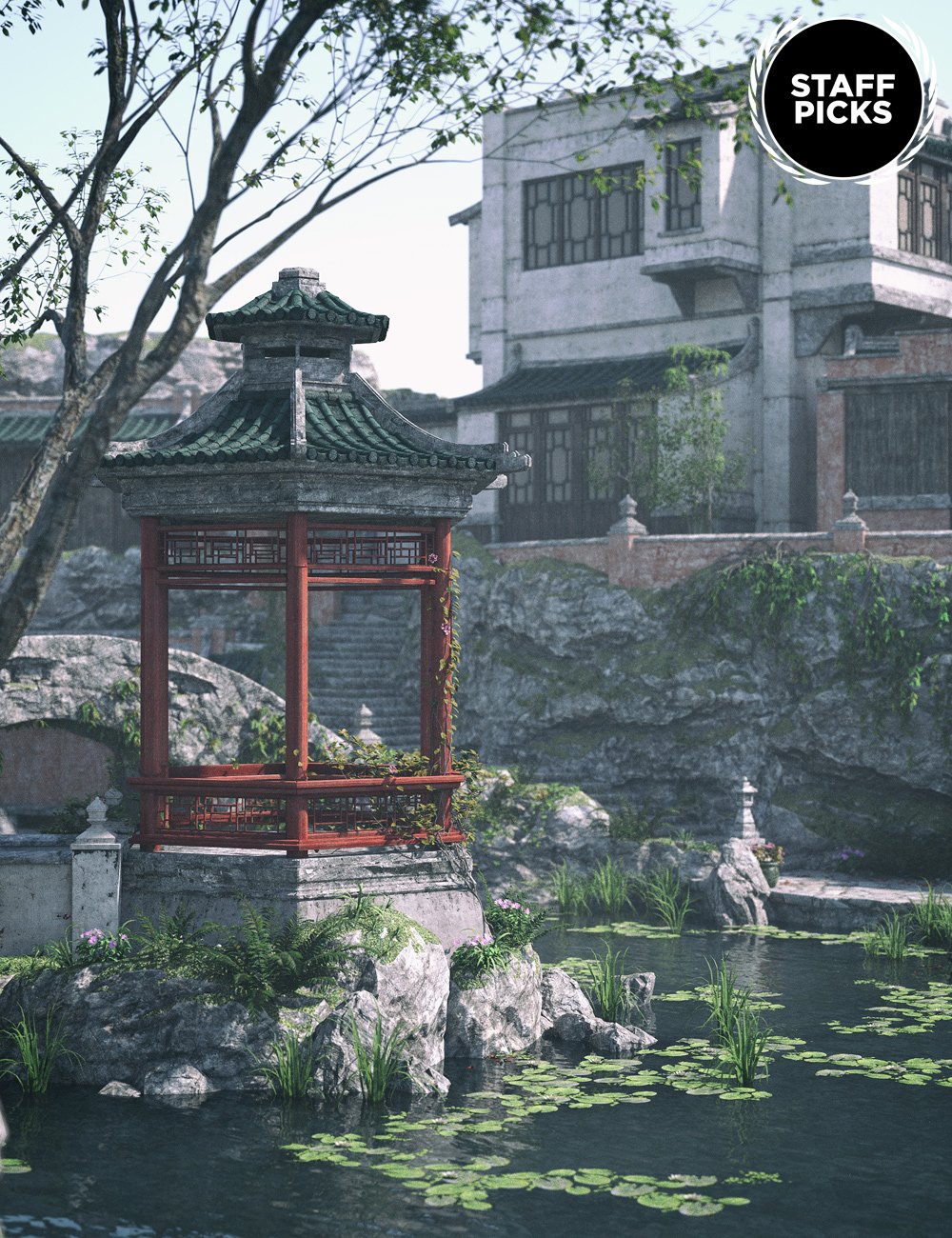 图片[1]-[daz场景] 亚洲街头4-DAZ爱好者