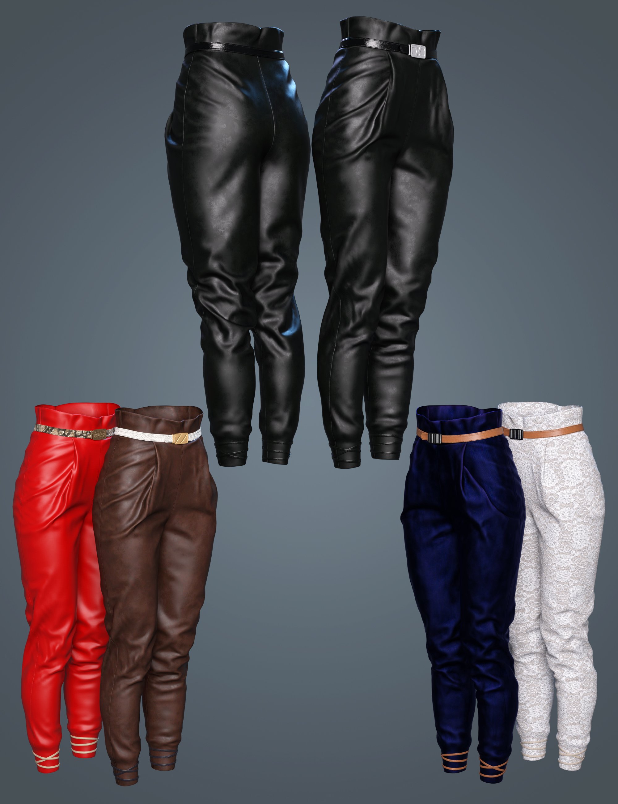 图片[1]-[daz服装] Genesis 8和8.1女性时尚社交长裤-DAZ爱好者