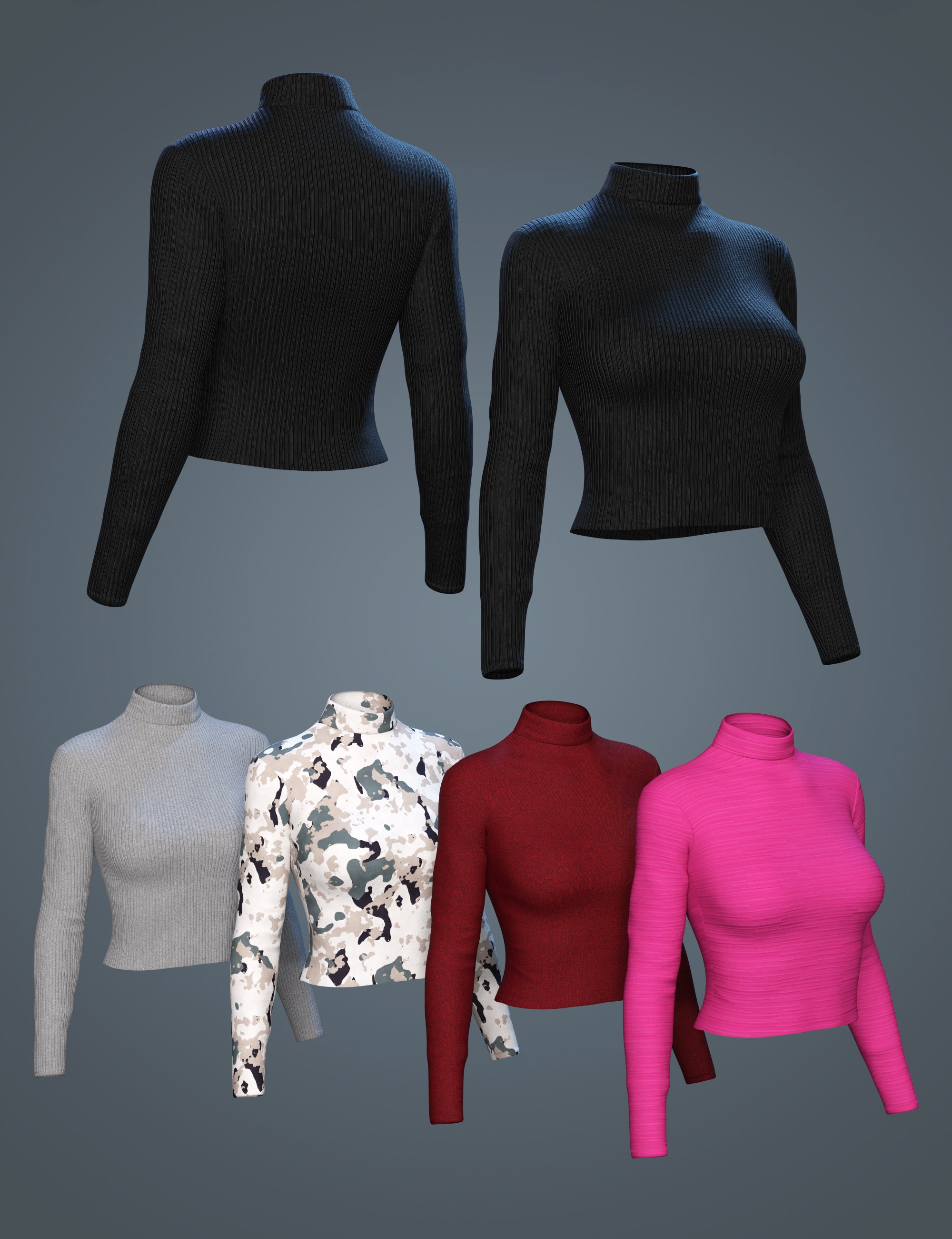 图片[1]-[daz服装] Genesis 8和8.1女性的时尚社交上衣-DAZ爱好者