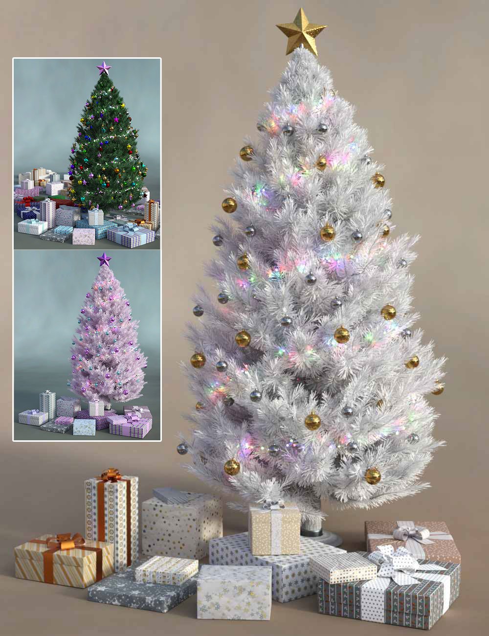 图片[1]-[daz道具] V3D圣诞礼物和圣诞树-DAZ爱好者