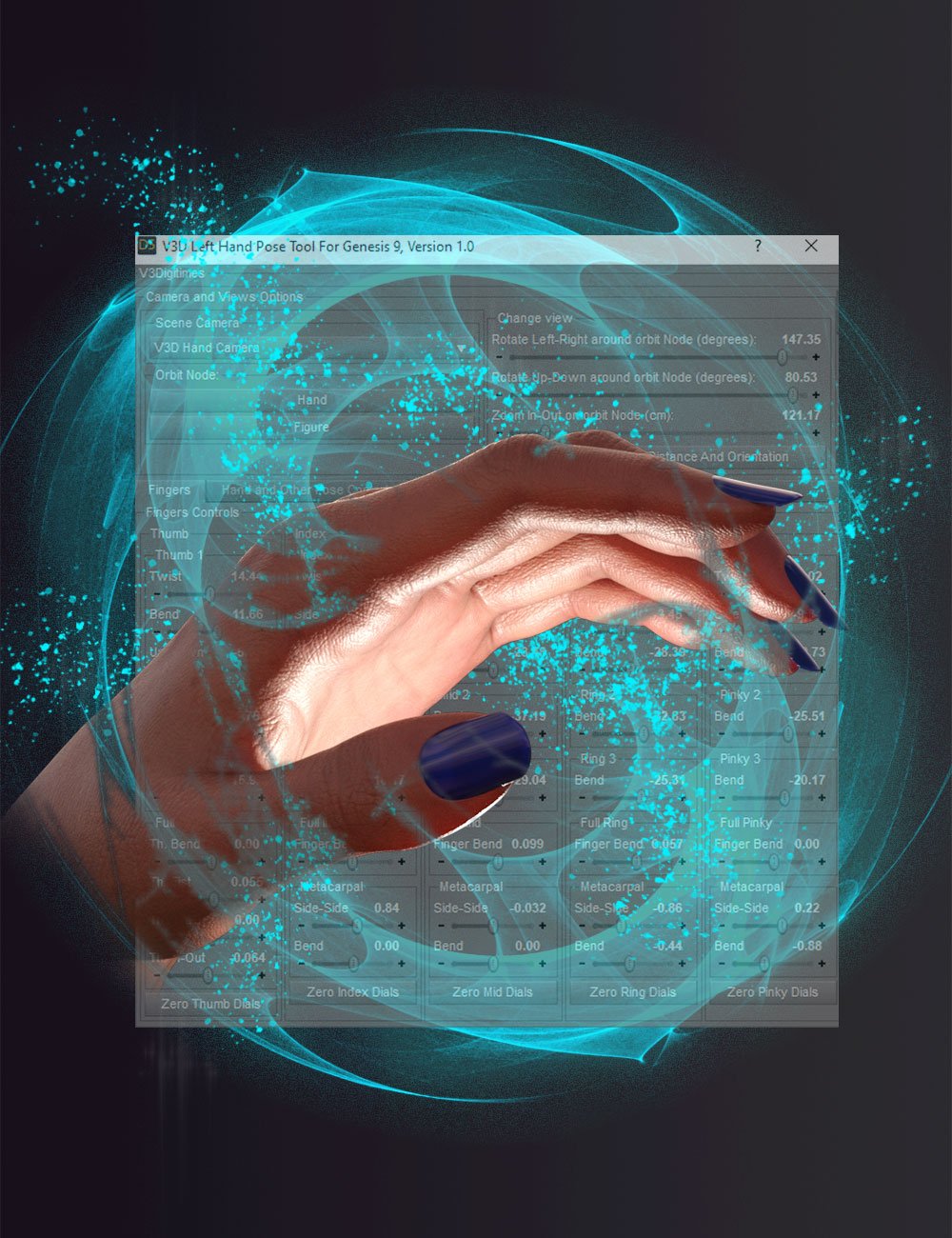 图片[1]-[daz插件] V3Digitimes Genesis 9手动控制-DAZ爱好者