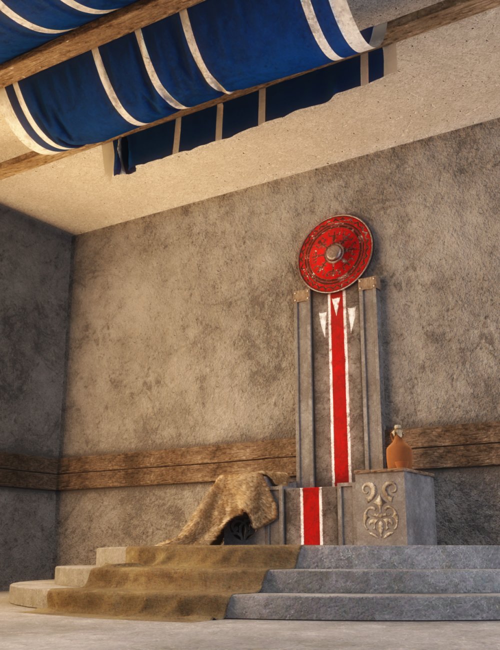 图片[1]-[daz场景] 维京王座-DAZ爱好者