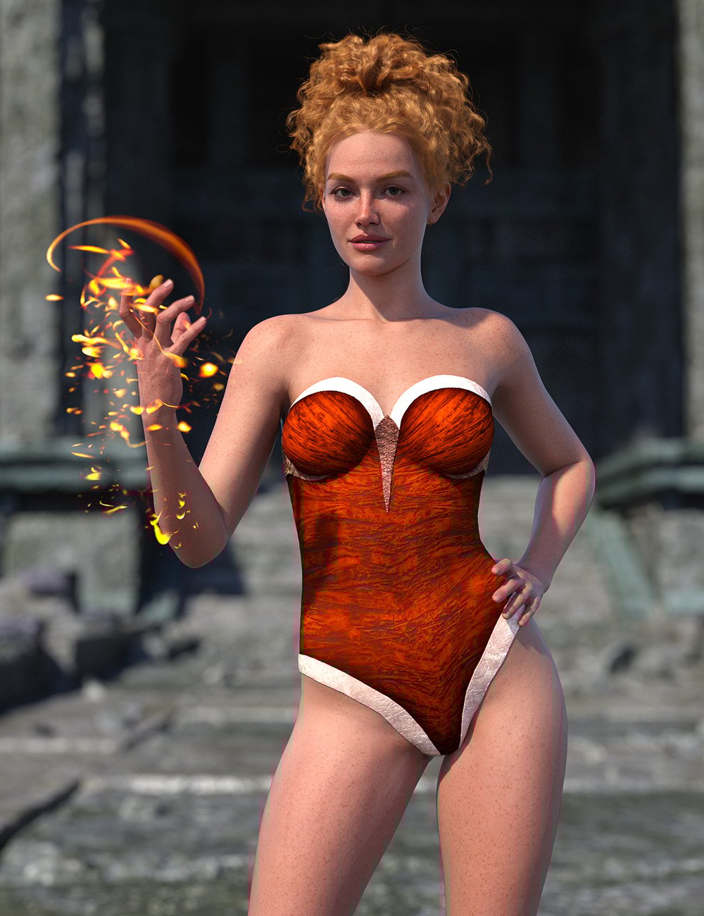 图片[1]-[daz服装] 创世纪9的战争女巫连体衣-DAZ爱好者