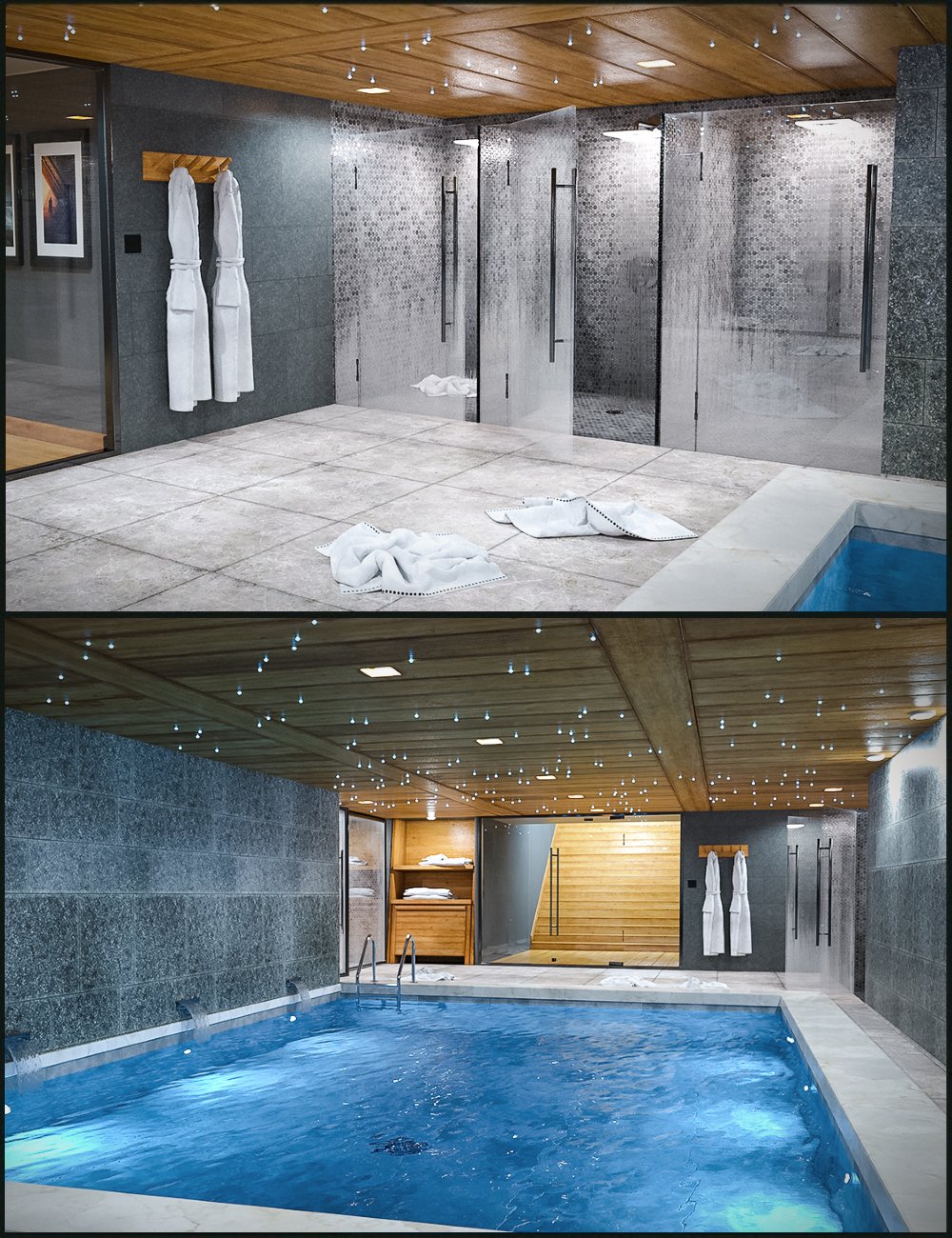 图片[1]-[daz场景] 寒假游泳池-DAZ爱好者