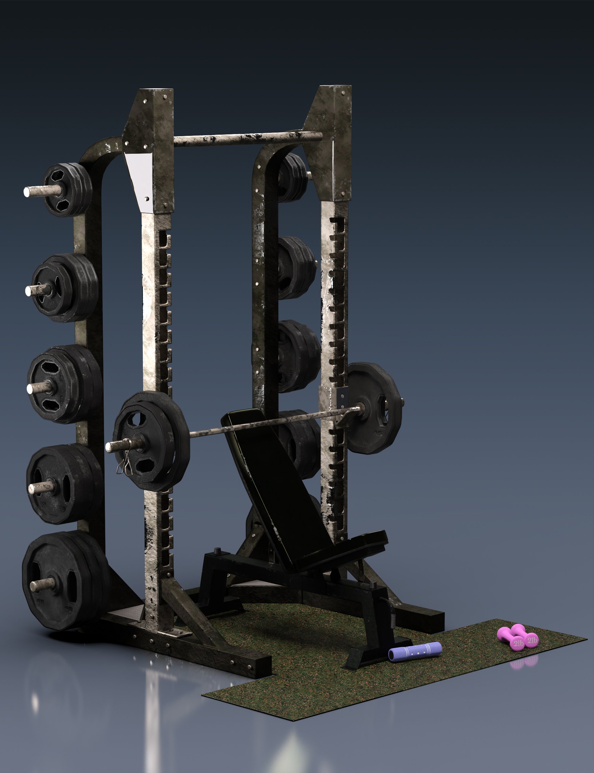 图片[1]-[daz道具] 训练装备-DAZ爱好者