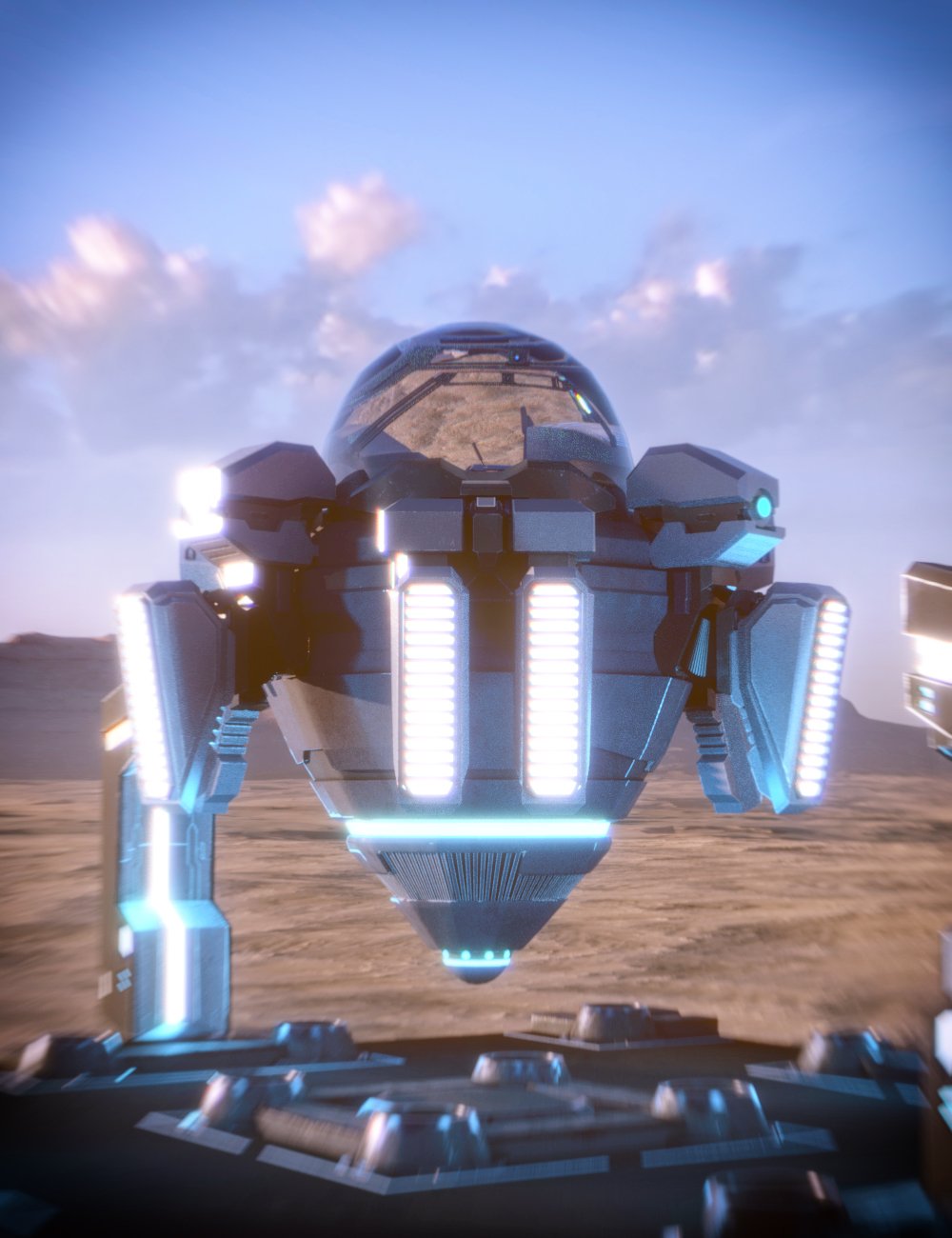 图片[1]-[daz载具] X-BIT未来航天飞机-DAZ爱好者